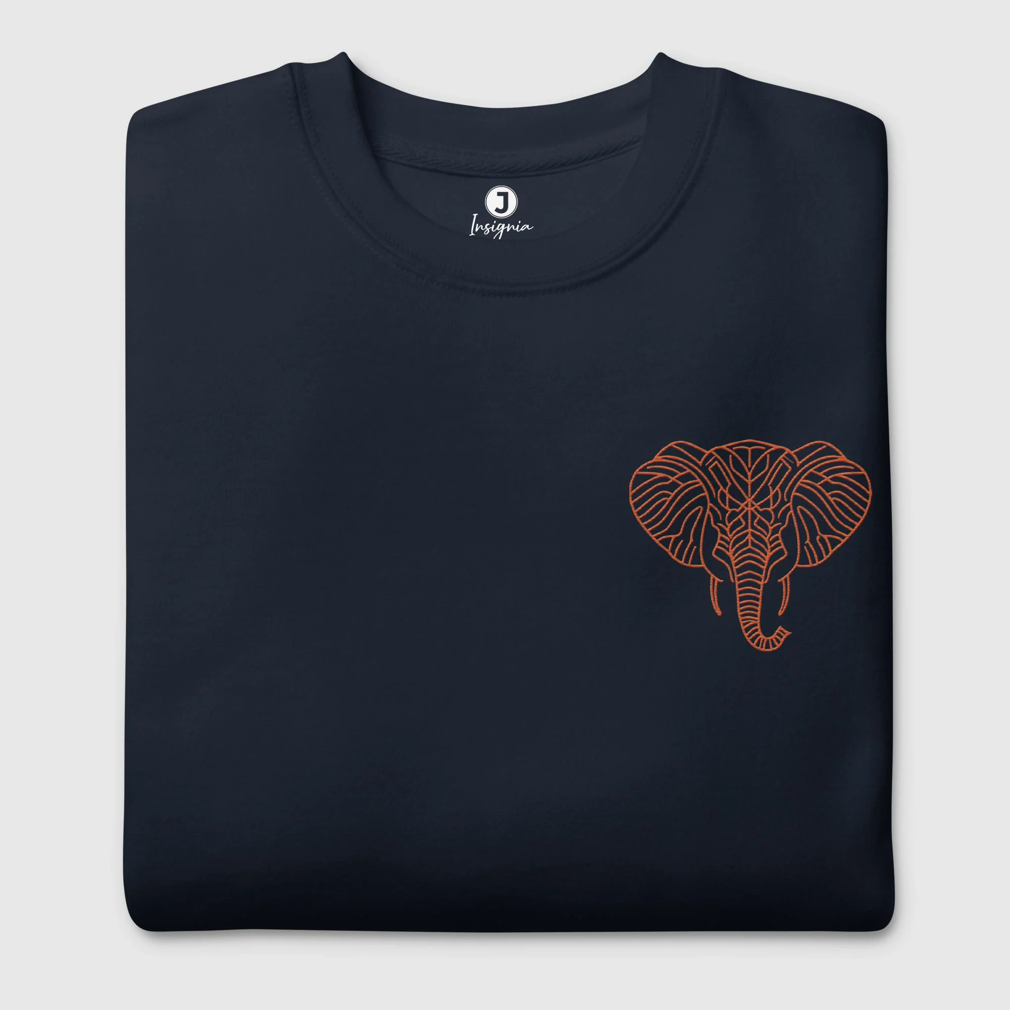 Ivory Echo  Embroidered Premium Sweatshirt  | Cotton Heritage