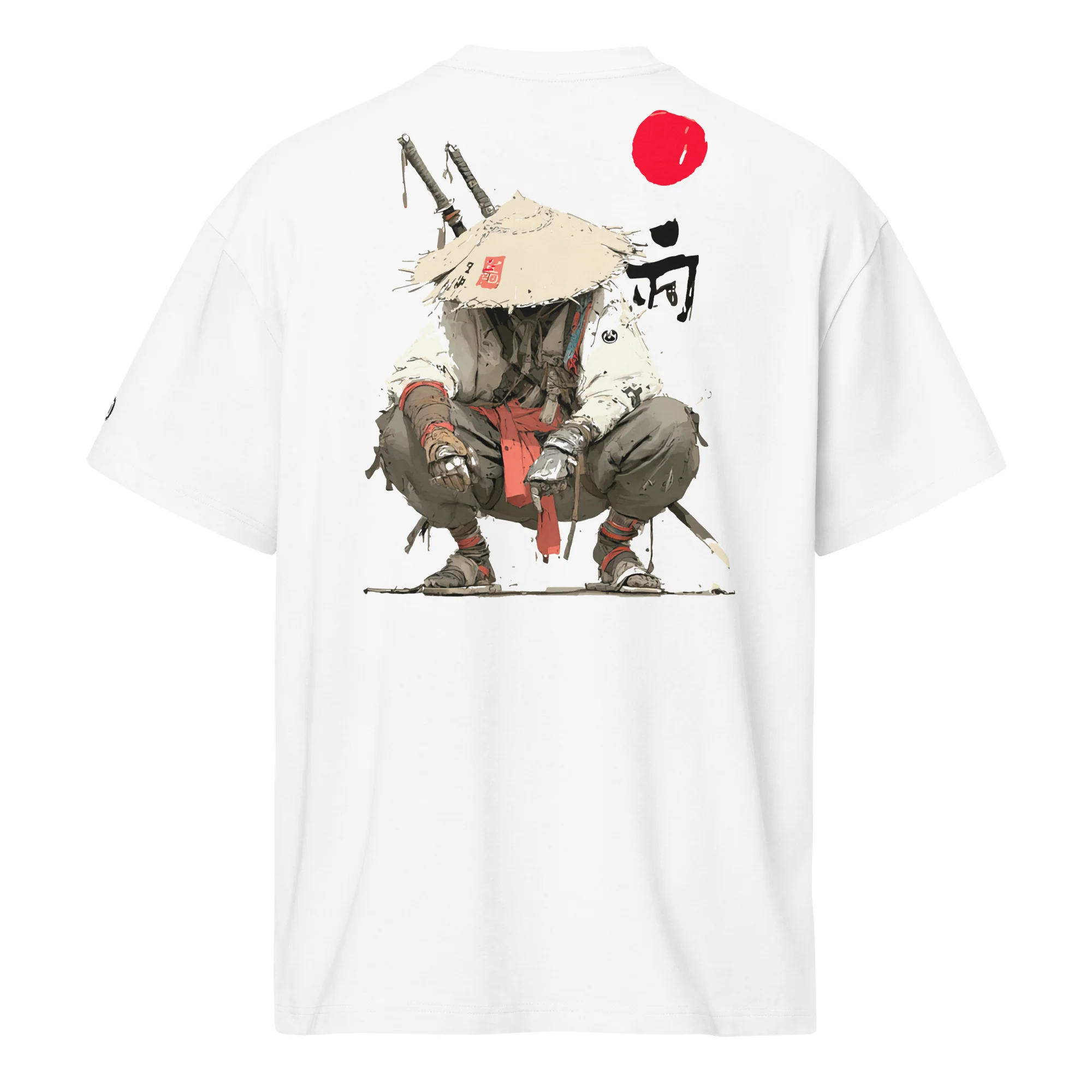 Kagehōsha (影法者 – Shadow Walker) Men’s Boxy Heavyweight T-Shirt (back print) | Cotton Heritage - Image 7
