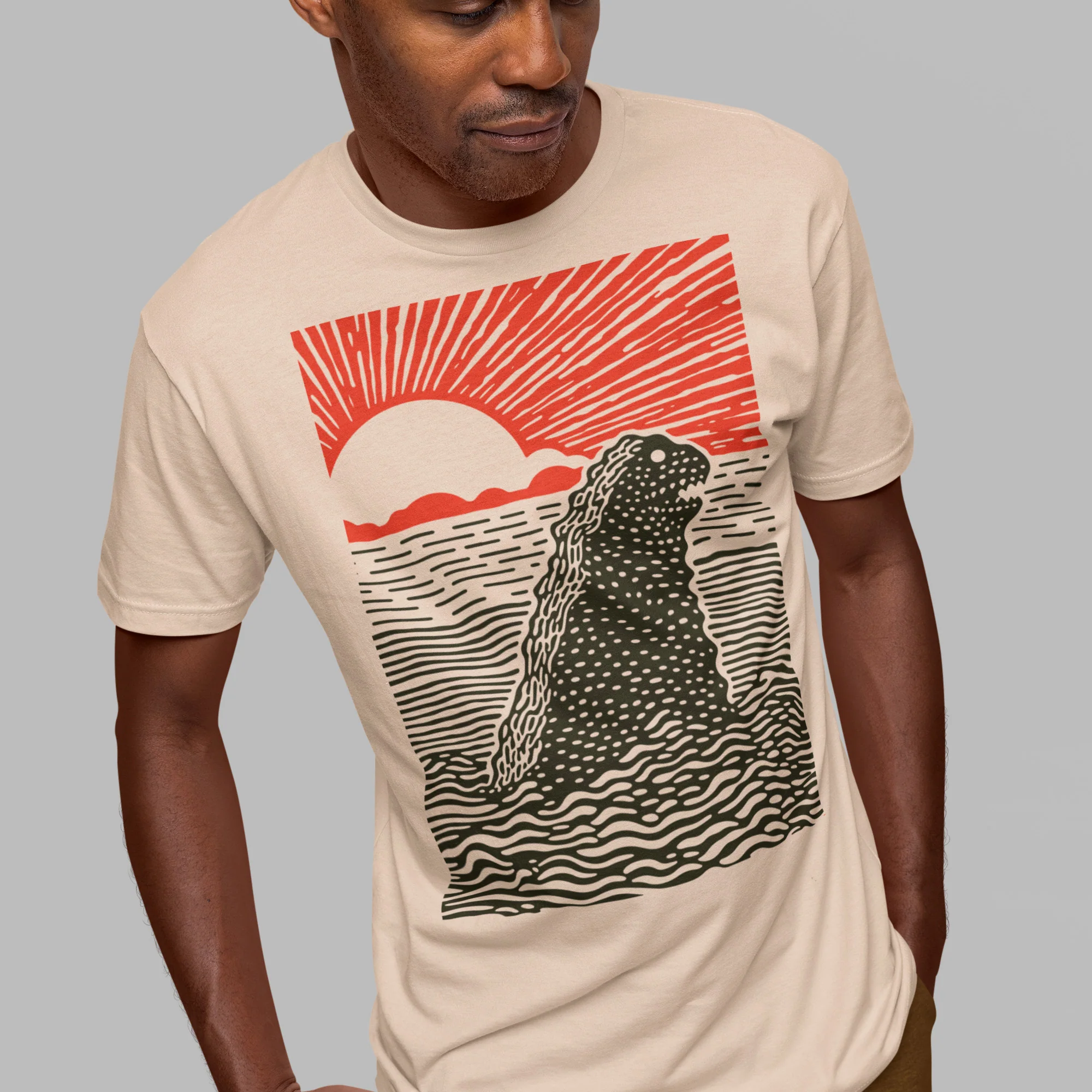 Kaiju Modern Regular Fit T-Shirt | Bella+Canvas - Image 2