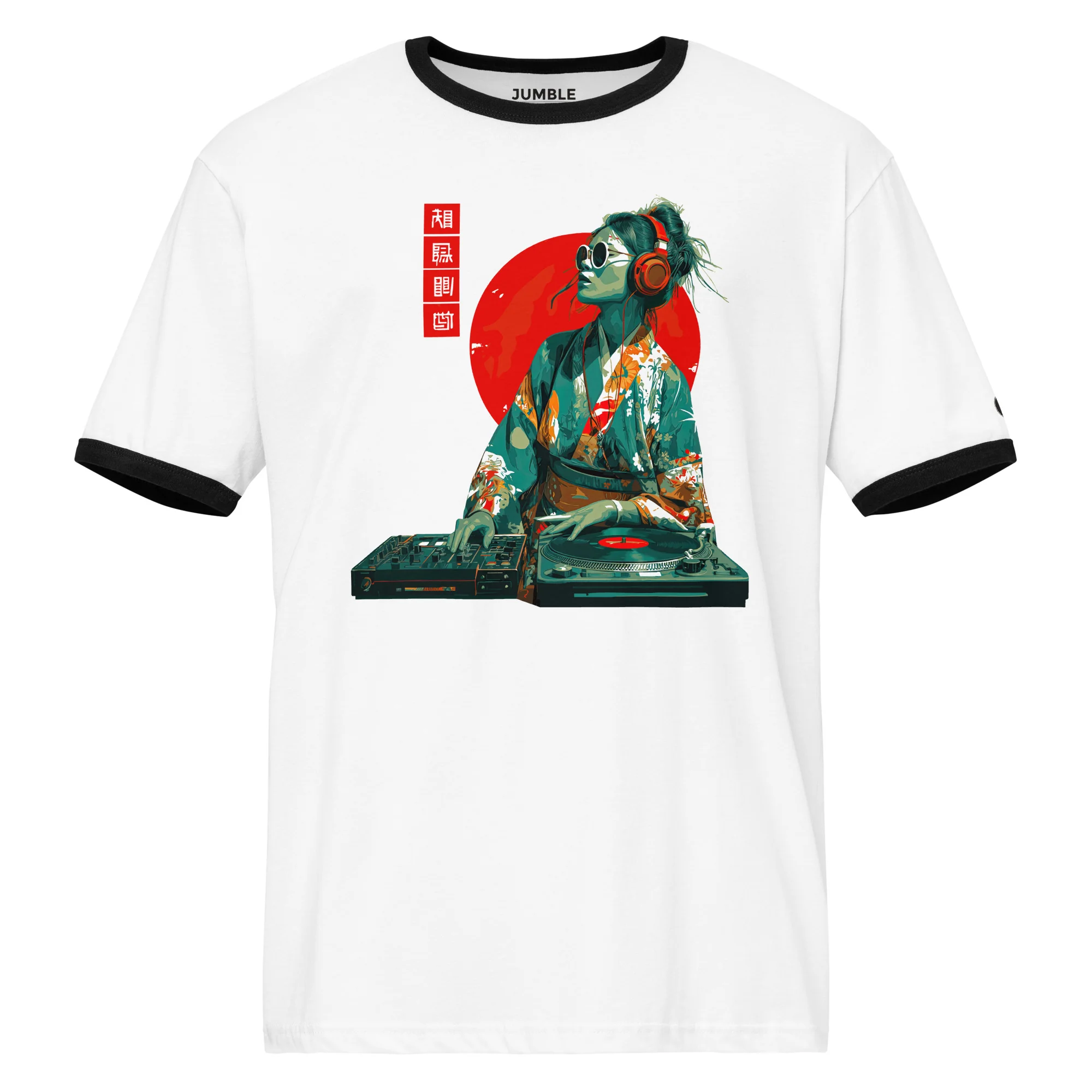 Kimono Flow Retro Ringer Regular Fit T-Shirt | Next Level - Image 4