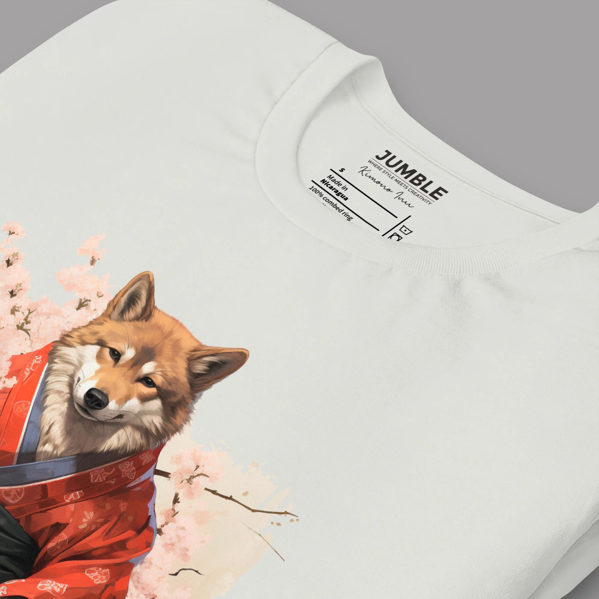 Kimono Inu Modern Regular Fit T-Shirt | Bella+Canvas - Image 5
