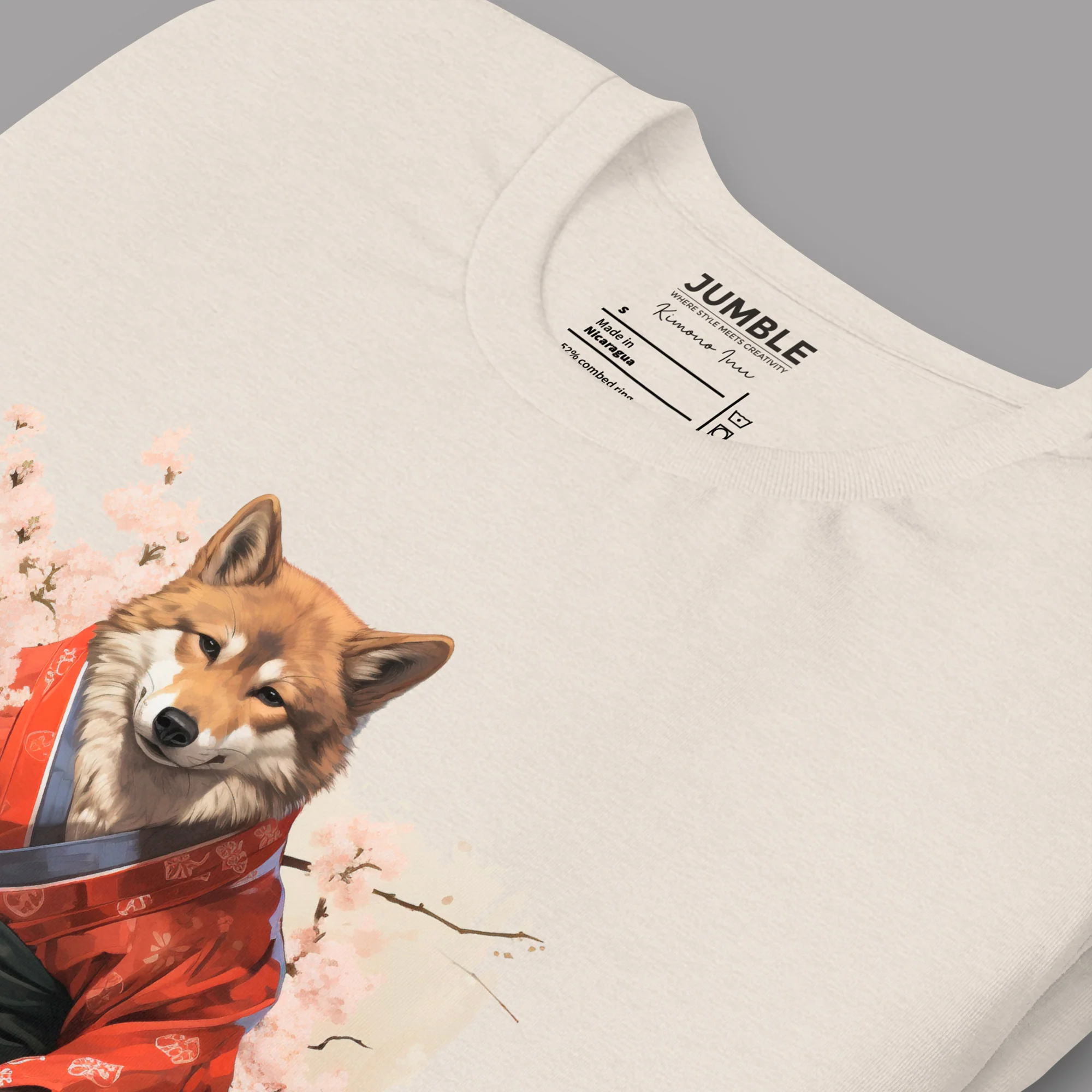 Kimono Inu Modern Regular Fit T-Shirt | Bella+Canvas - Image 6