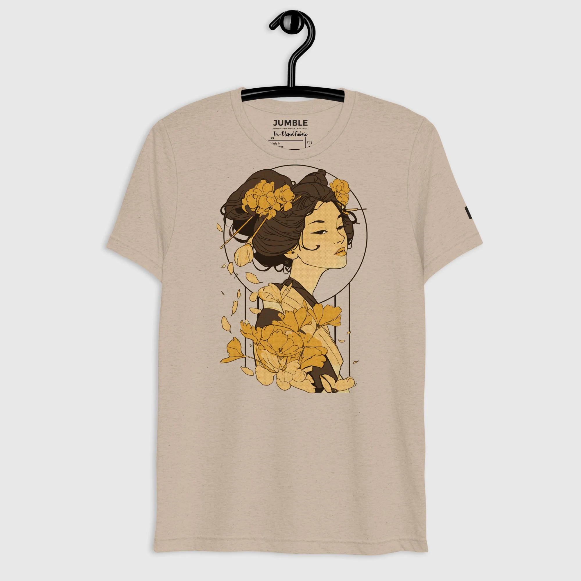 Komorebi Lightweight Short Sleeve Vintage T-Shirt | Tri-Blend - Image 3
