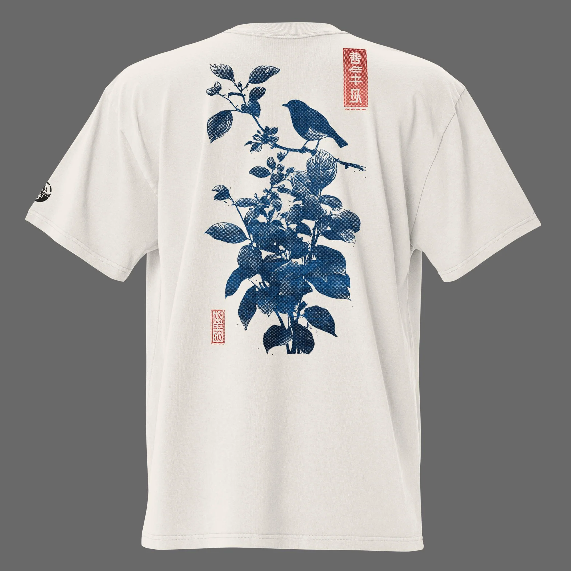 Kotori Men's Oversized Faded T-Shirt (back print)  | AS Colour - Image 2
