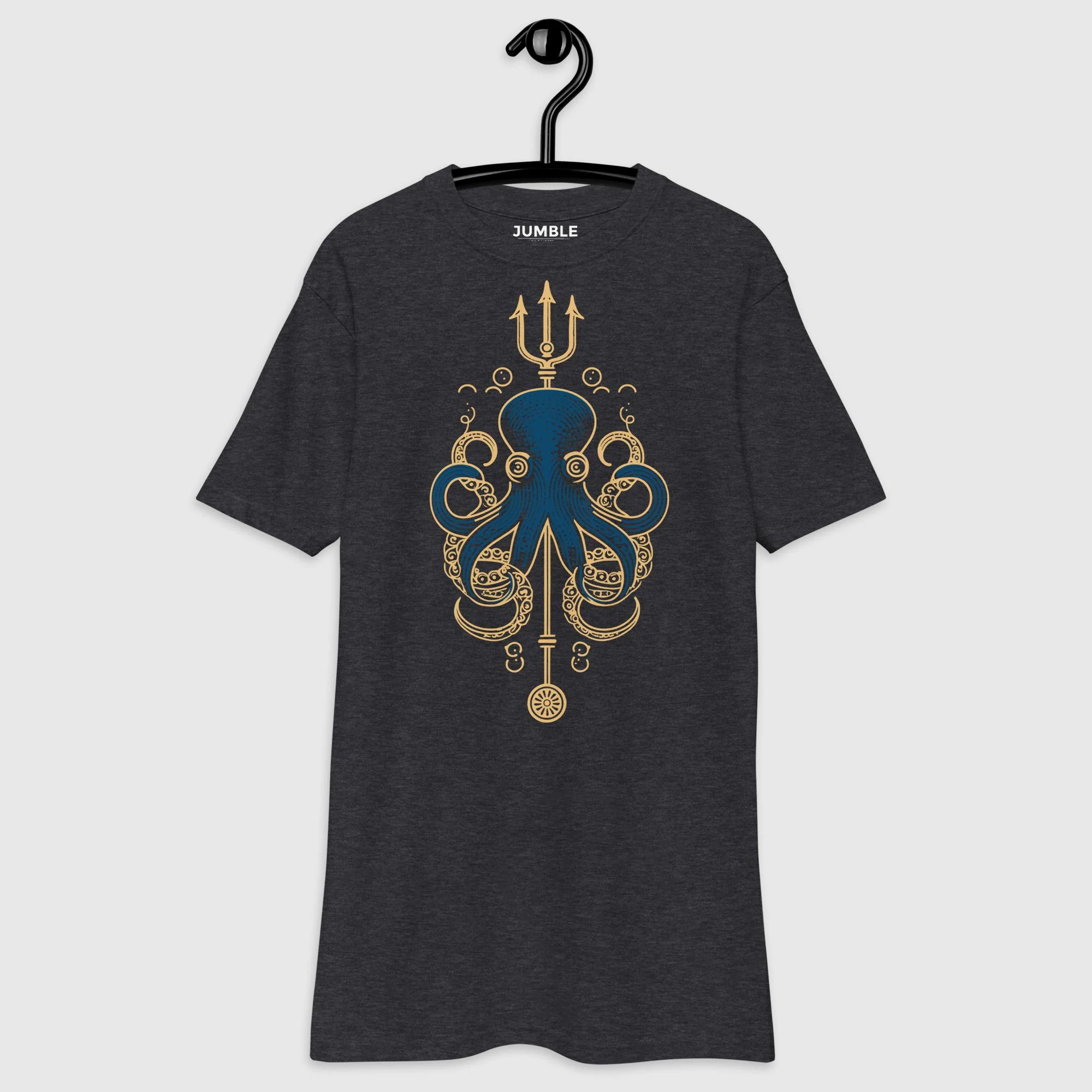 Kraken’s Claim Men's Premium Heavyweight T-Shirt | Cotton Heritage - Image 2