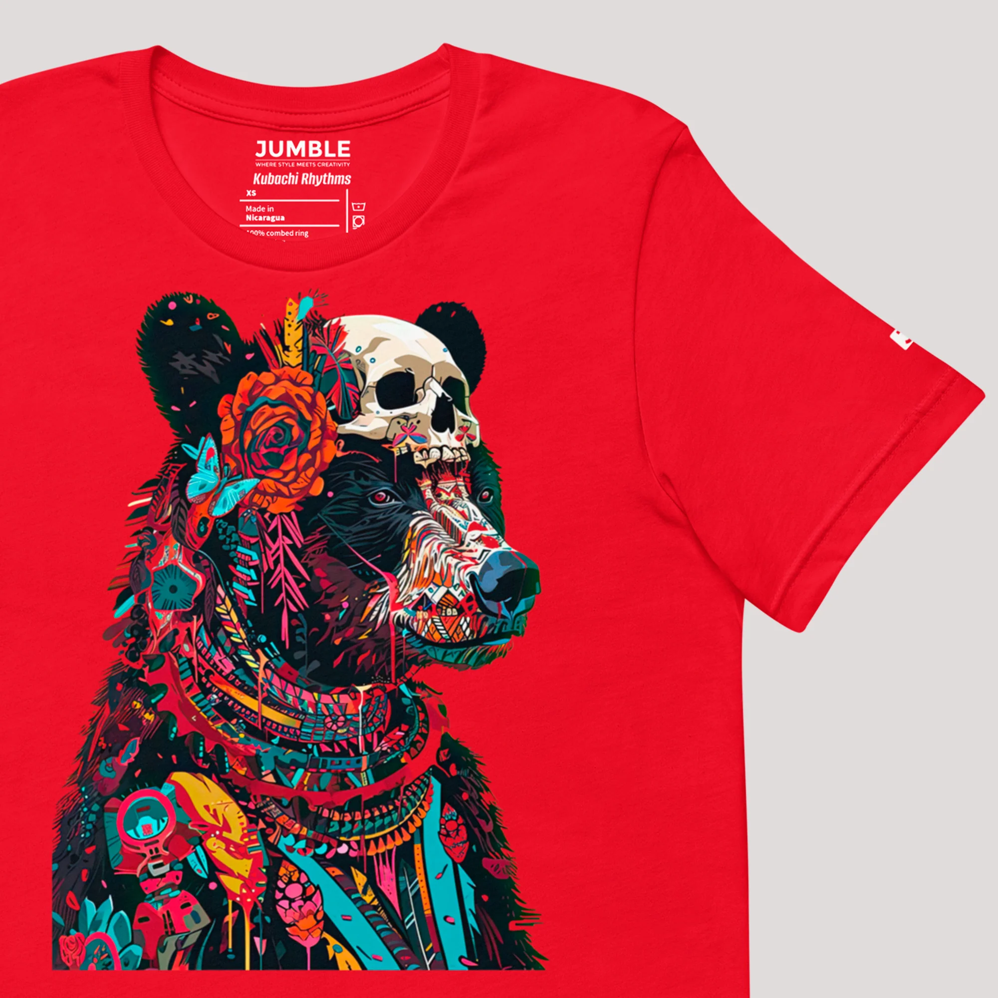 Kubachi Rhythms Modern Regular Fit T-Shirt | Bella+Canvas - Image 7