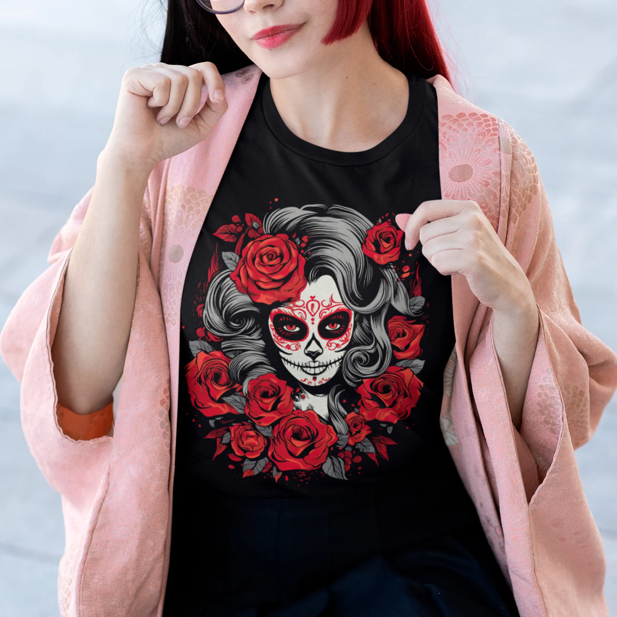 La Catrina Rose T-Shirt - Image 3
