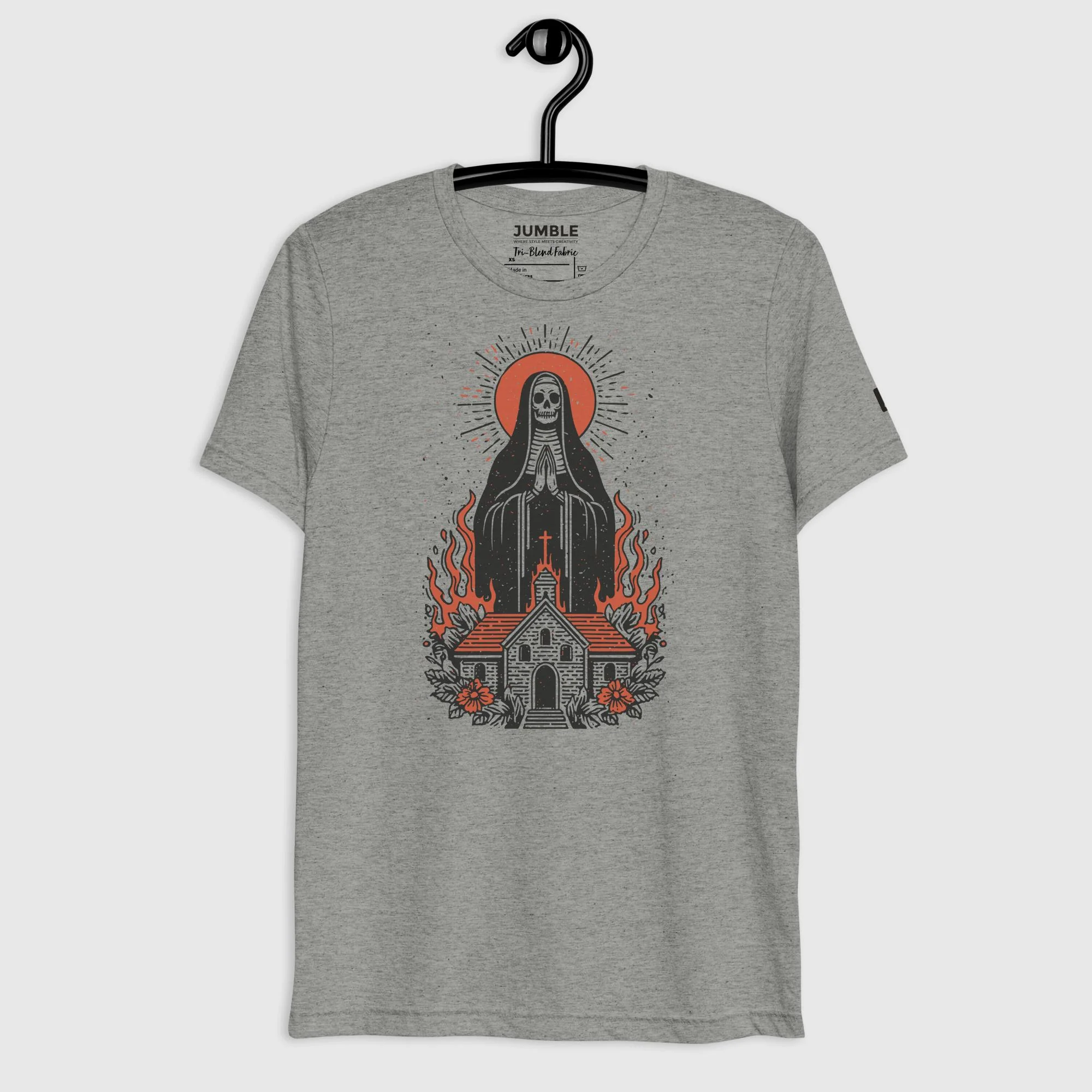 Last Benediction Lightweight Short Sleeve Vintage T-Shirt | Tri-Blend - Image 2