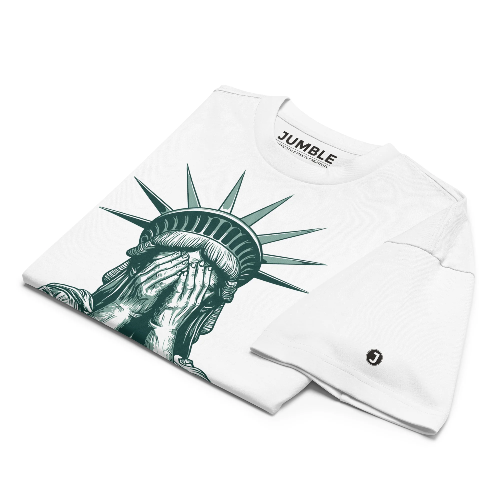 Liberty’s Lament Men’s Boxy Heavyweight T-Shirt  | Cotton Heritage - Image 3