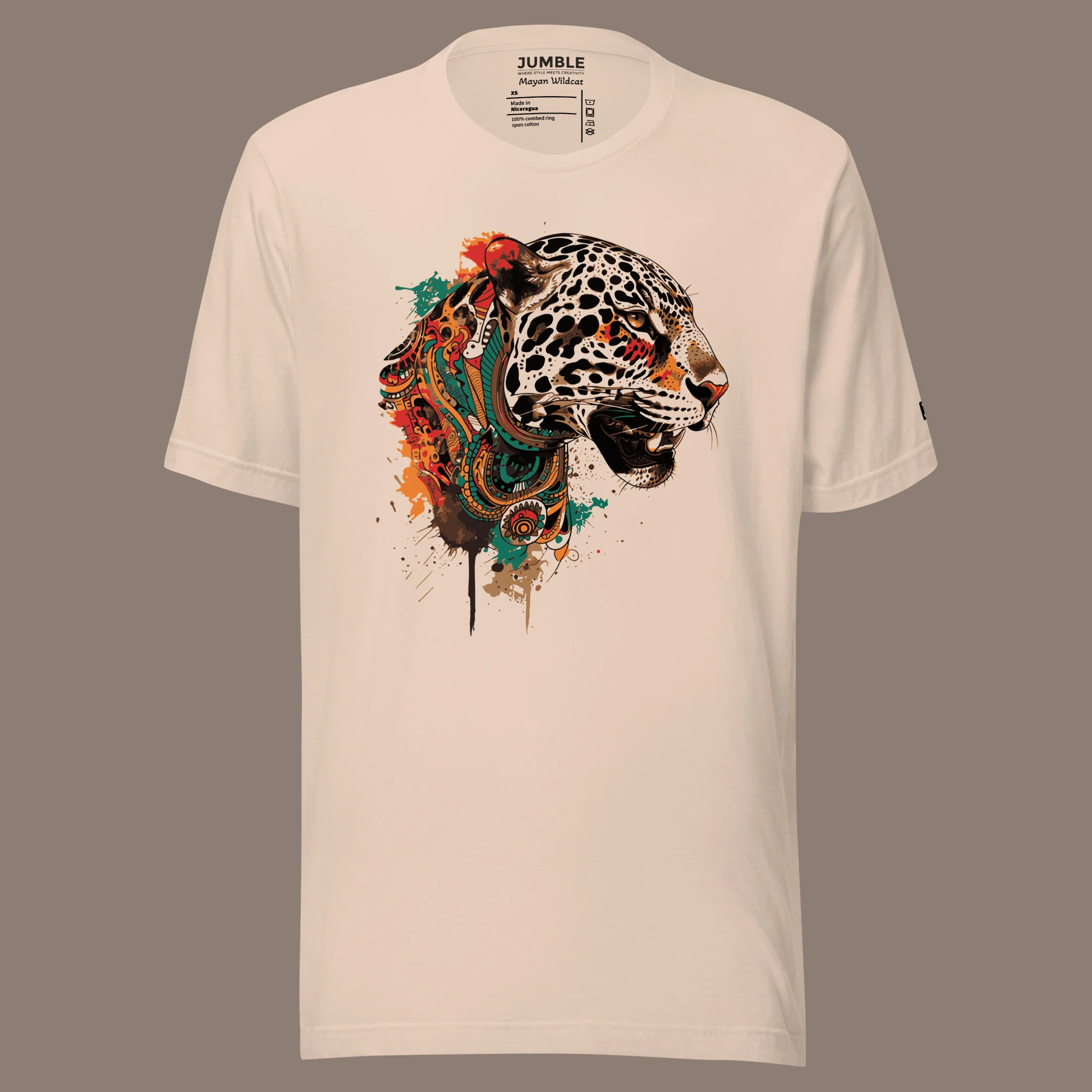 Mayan Wildcat Modern Regular Fit T-Shirt | Bella+Canvas - Image 10