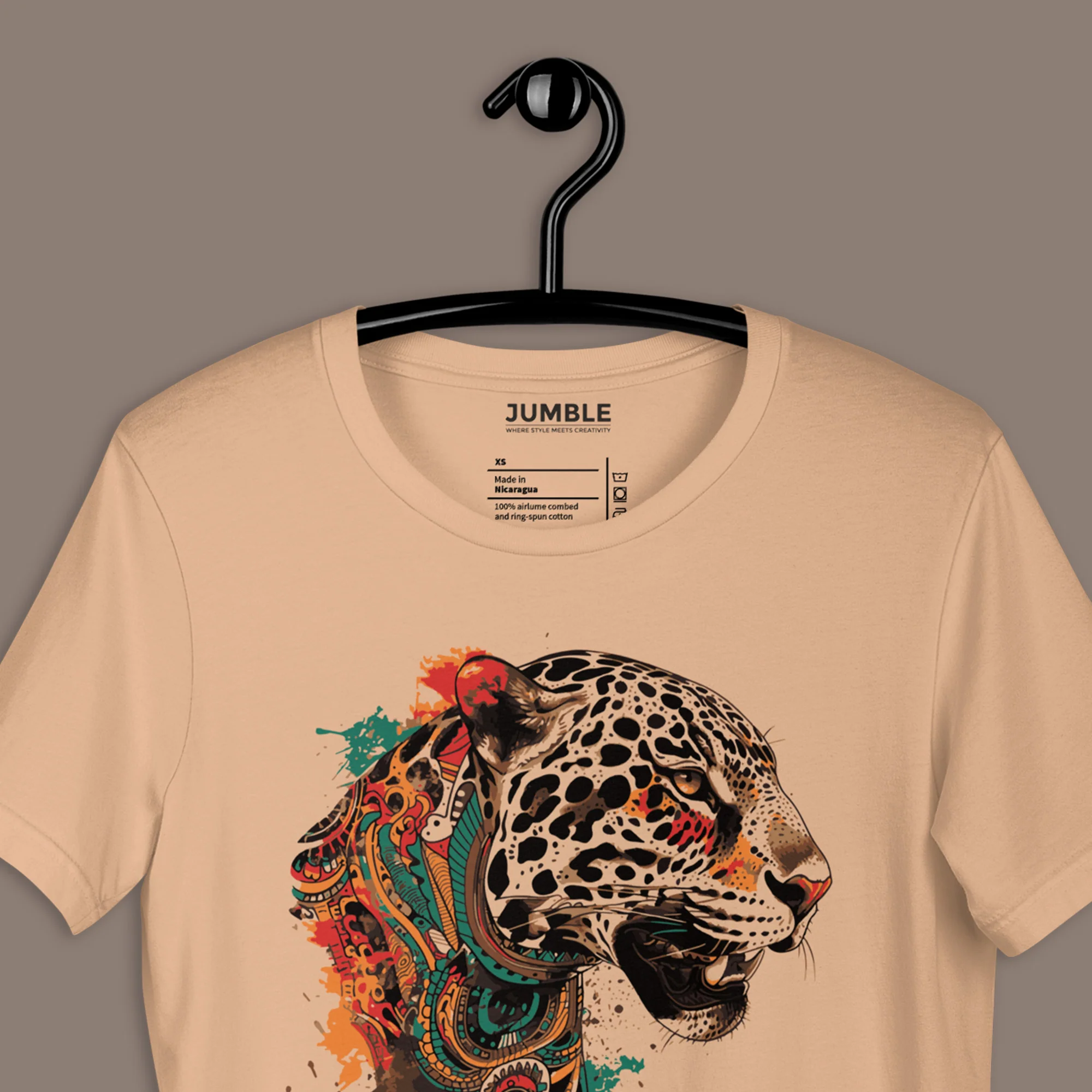 Mayan Wildcat Modern Regular Fit T-Shirt | Bella+Canvas - Image 6