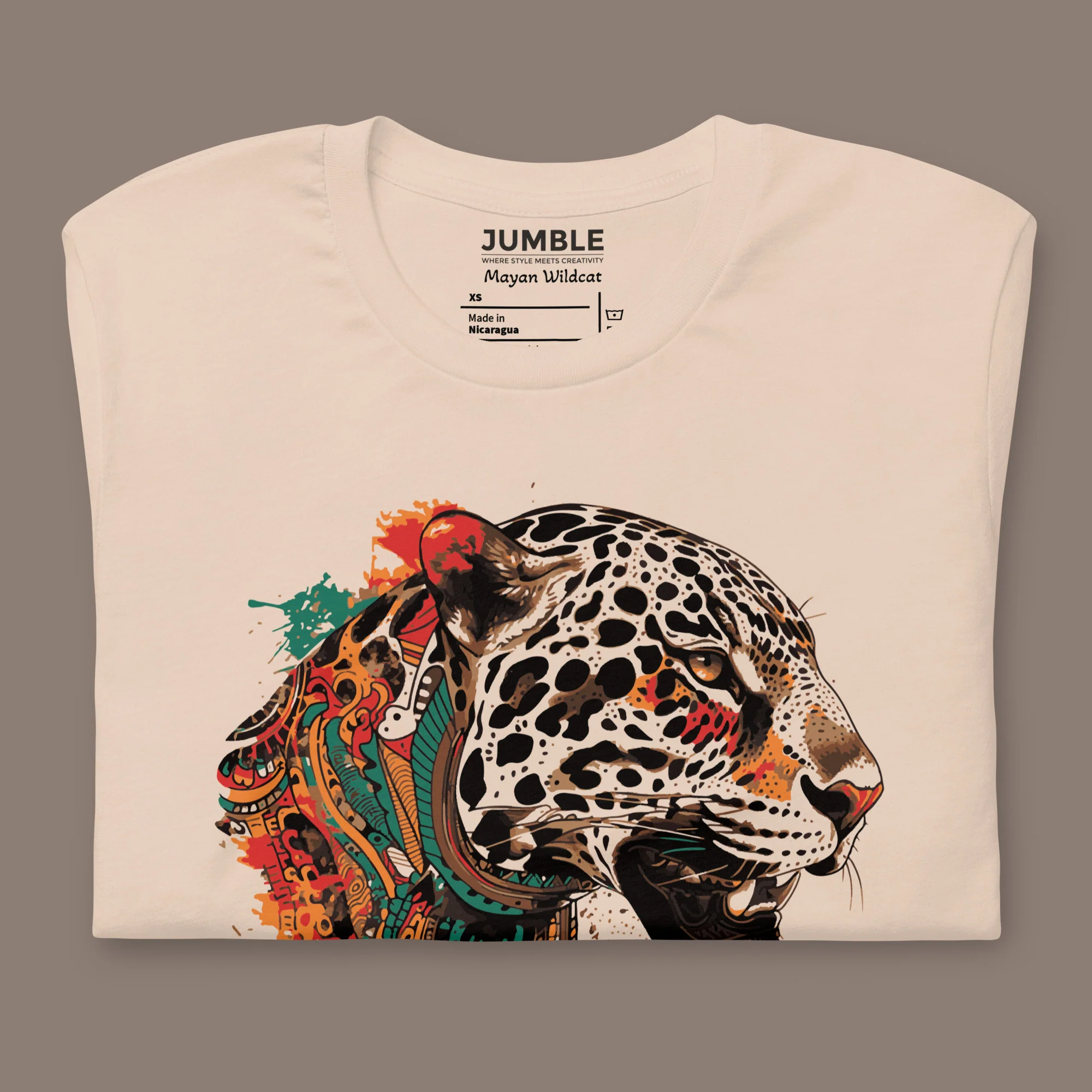 Mayan Wildcat Modern Regular Fit T-Shirt | Bella+Canvas - Image 7