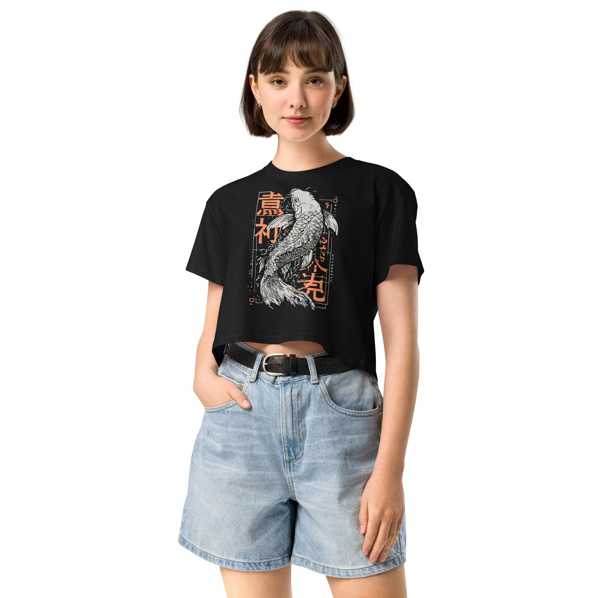 Mizu No Kokoro Women’S Crop Top | Bella + Canvas | AS Colour - Image 3