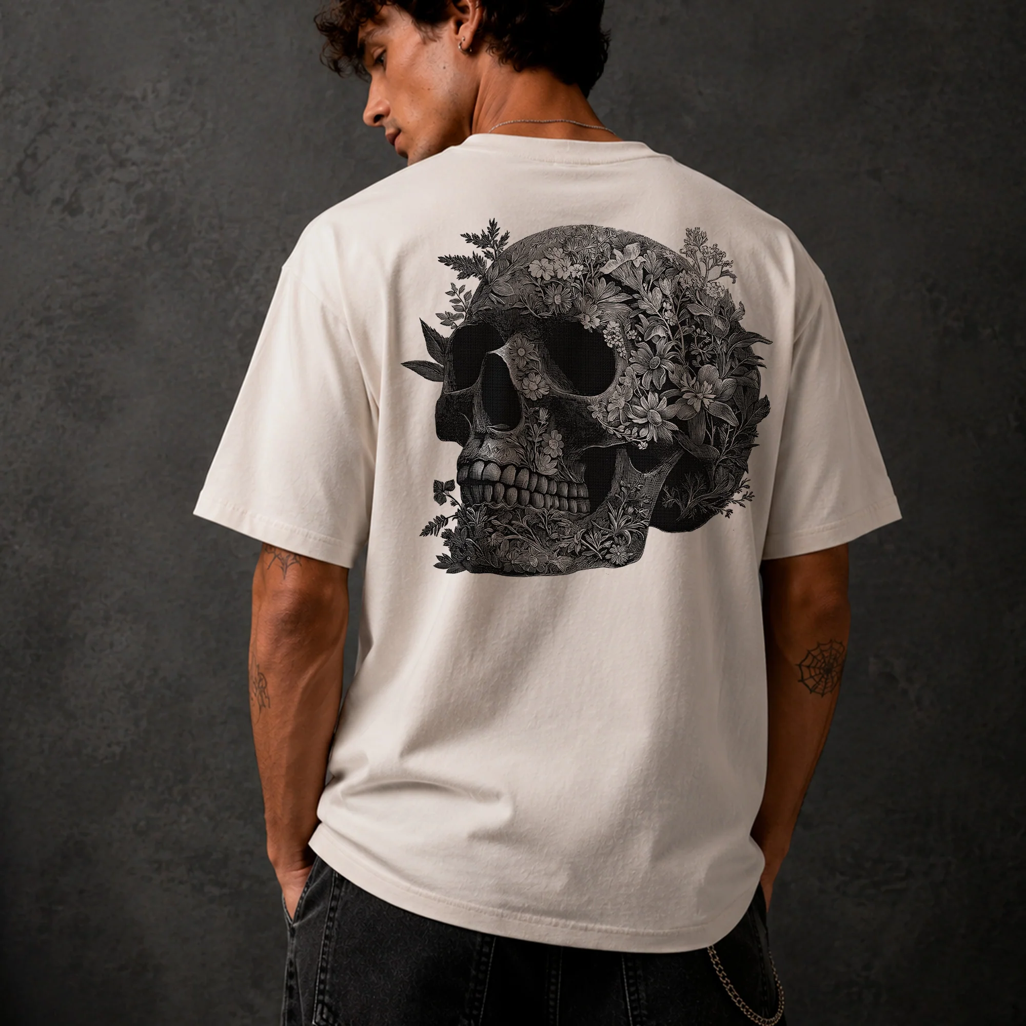 Mourning Garden Premium Regular Fit T-Shirt (back print) | AS Colour - Image 9