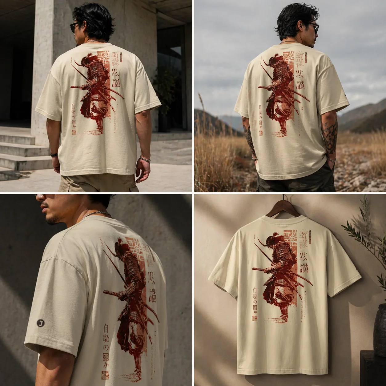 Mujō Premium Organic Oversized T-Shirt (back print) | Stanley/Stella - Image 4