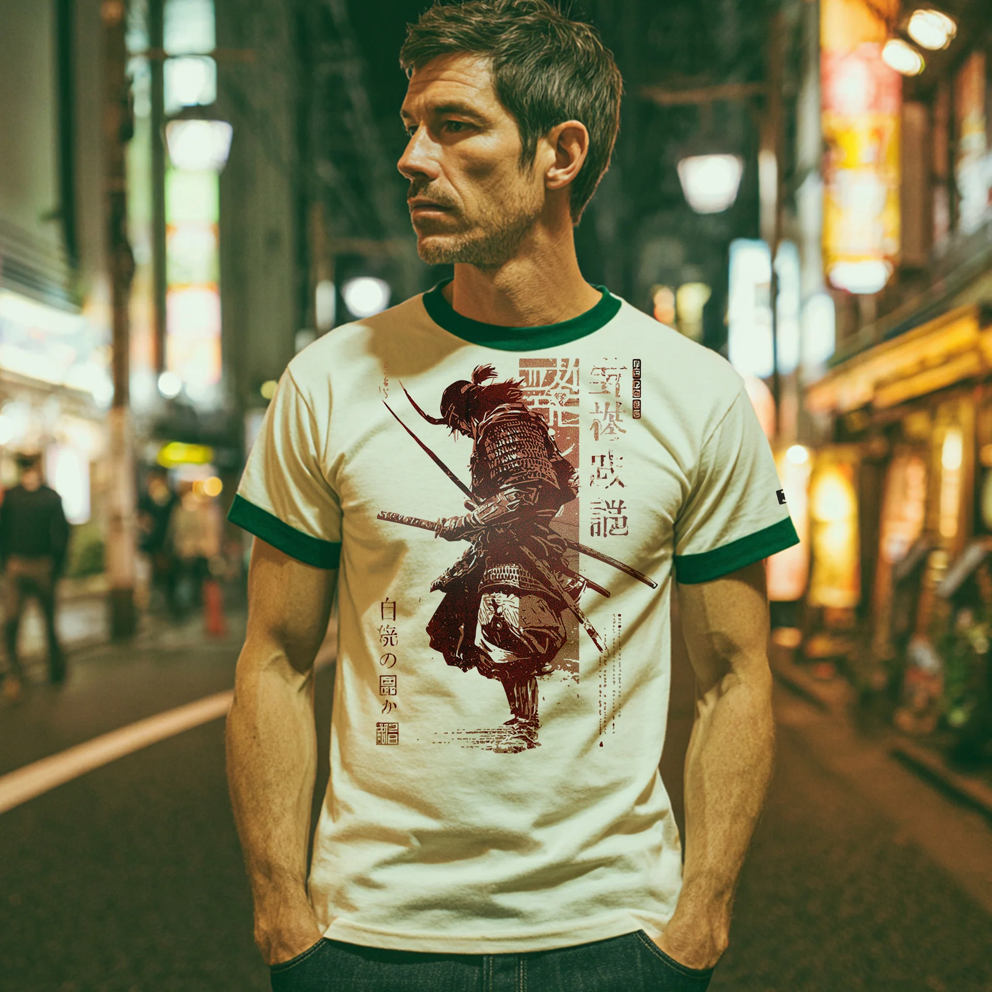 Mujō Retro Ringer Regular Fit T-Shirt | Next Level - Image 2
