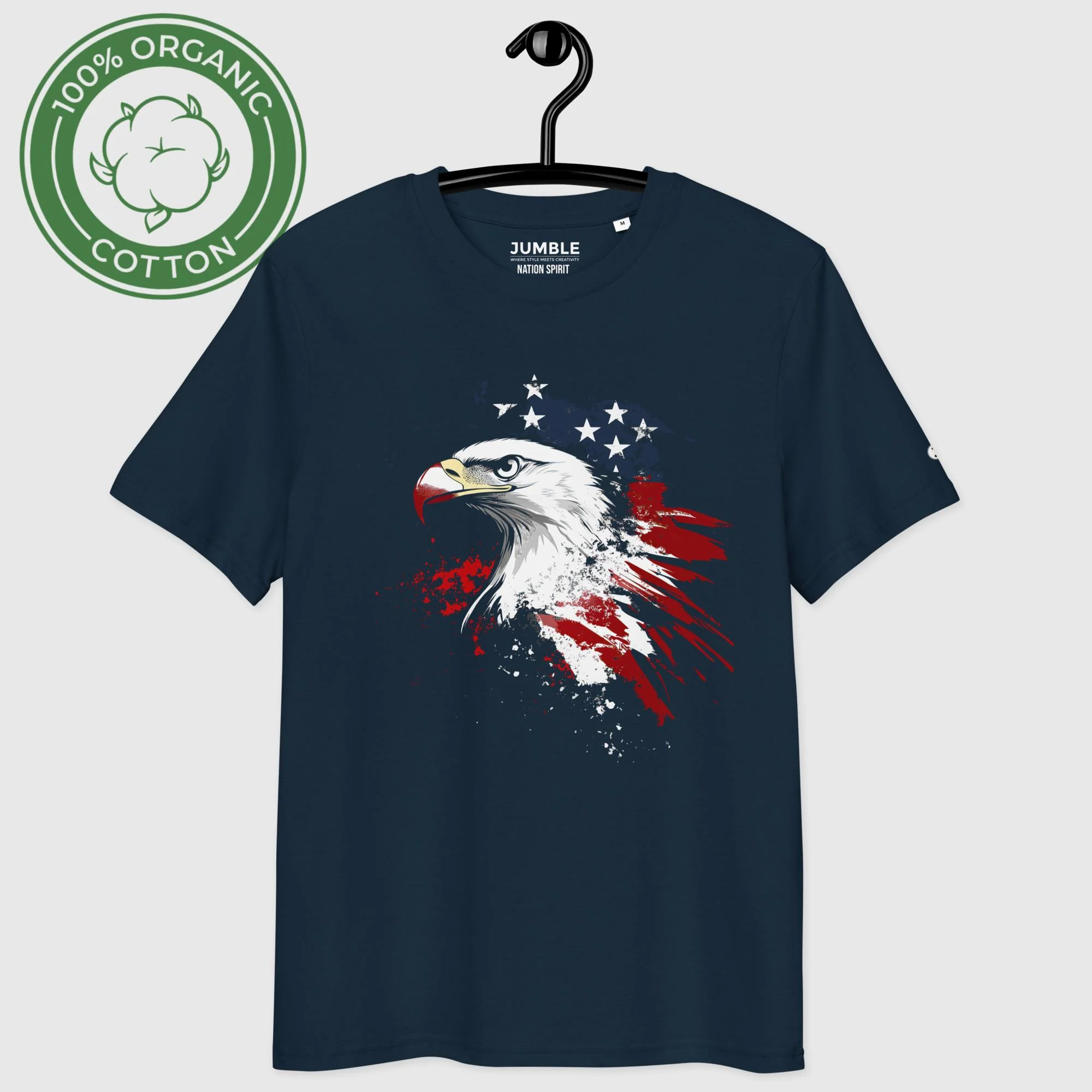 Nation Spirit Premium Organic Cotton Medium Fit T-Shirt | Stanley/Stella - Image 3