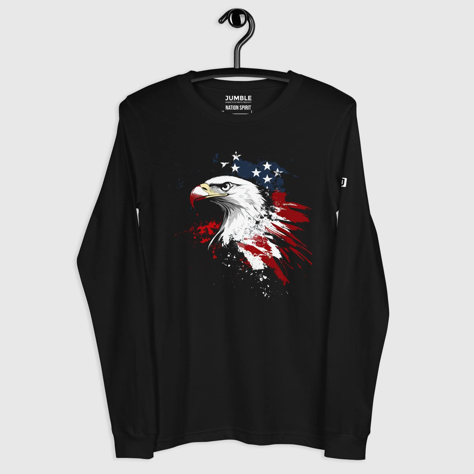 Nation Spirit Long Sleeve T-Shirt | Bella+Canvas