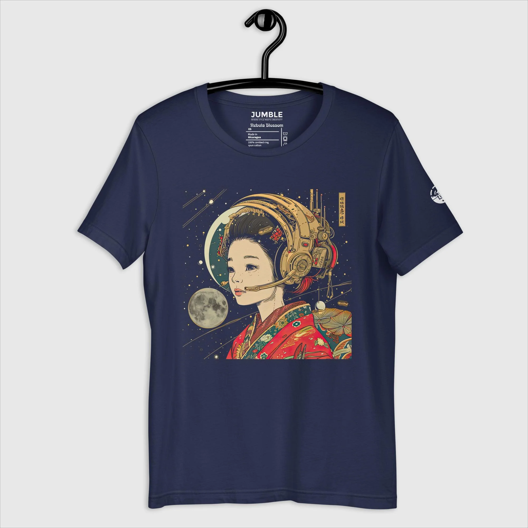 Nebula Blossom Modern Regular Fit T-Shirt | Bella+Canvas - Image 3