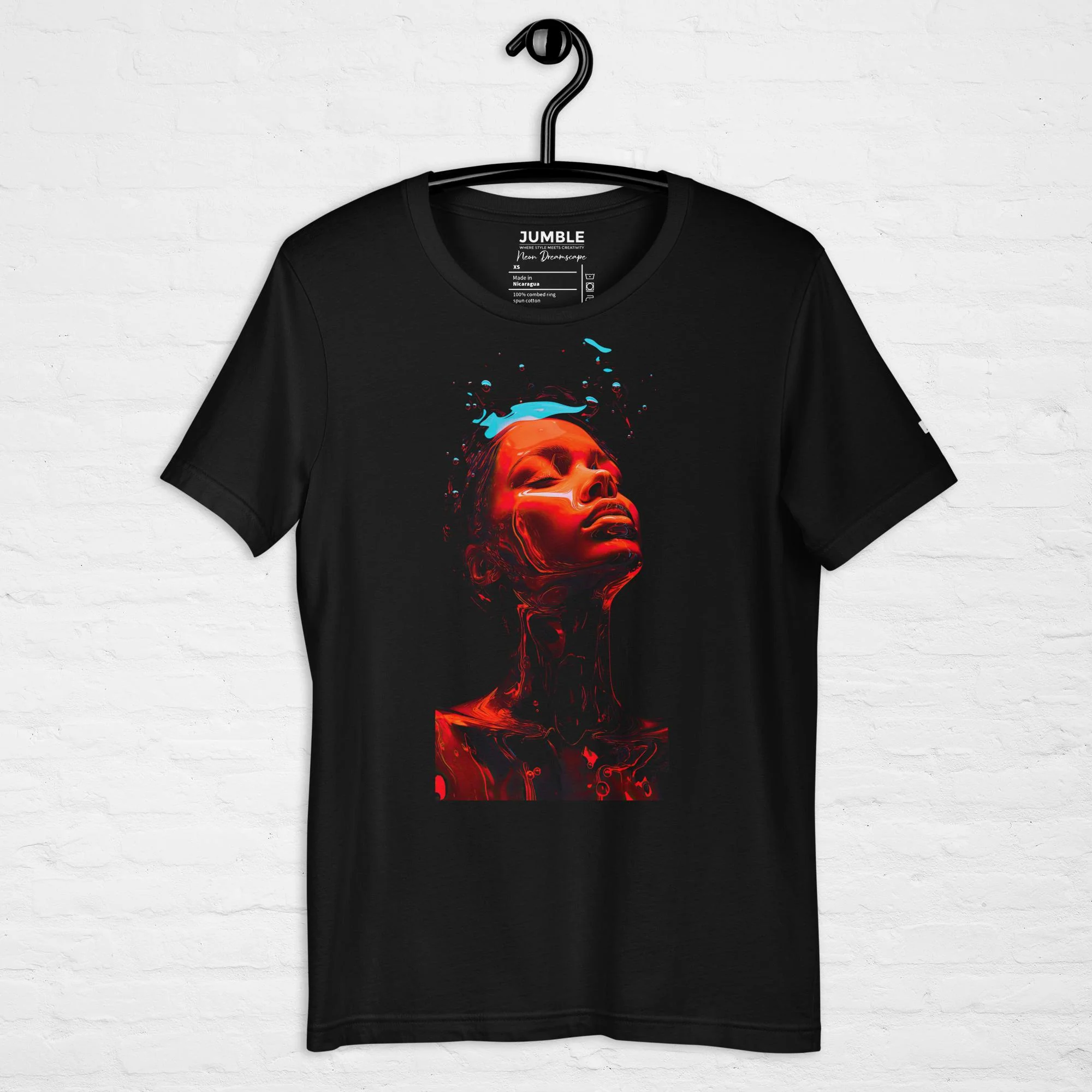 Neon Dreamscape Modern Regular Fit T-Shirt | Bella+Canvas