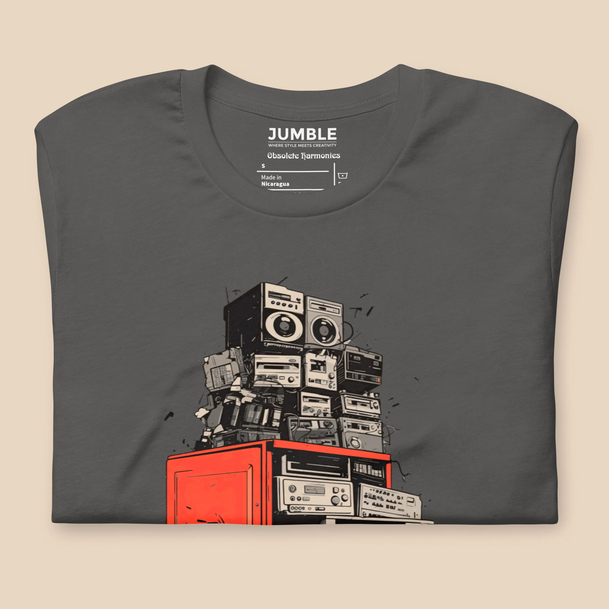 Obsolete Harmonies Modern Regular Fit T-Shirt | Bella+Canvas - Image 4