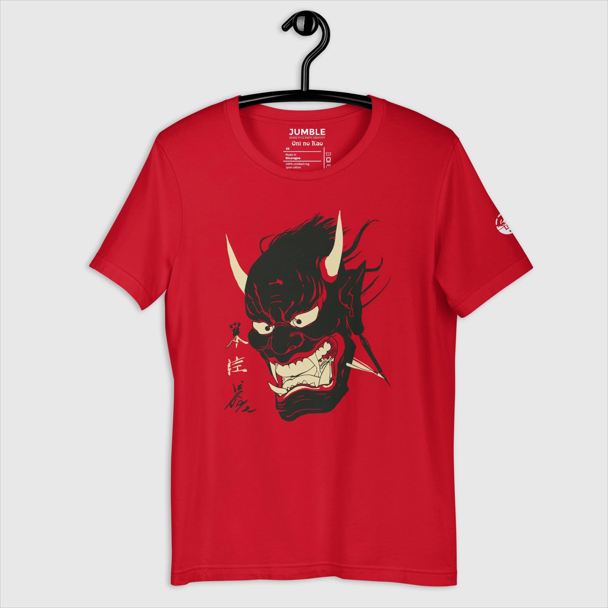 Oni no Kao Modern Regular Fit T-Shirt | Bella+Canvas