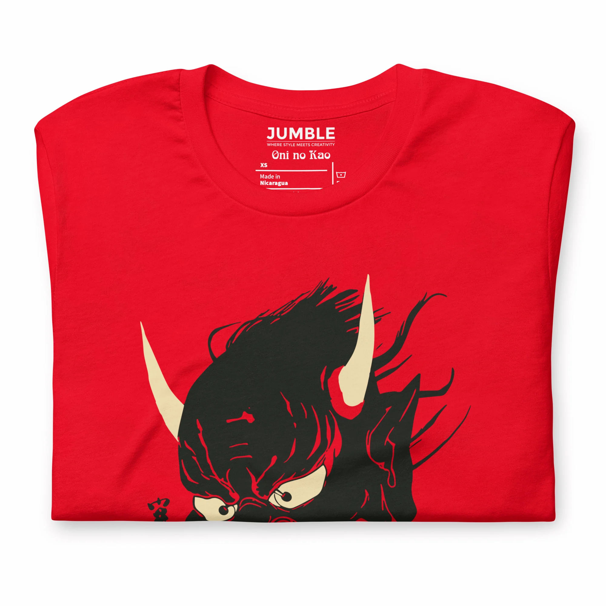 Oni no Kao Modern Regular Fit T-Shirt | Bella+Canvas - Image 4
