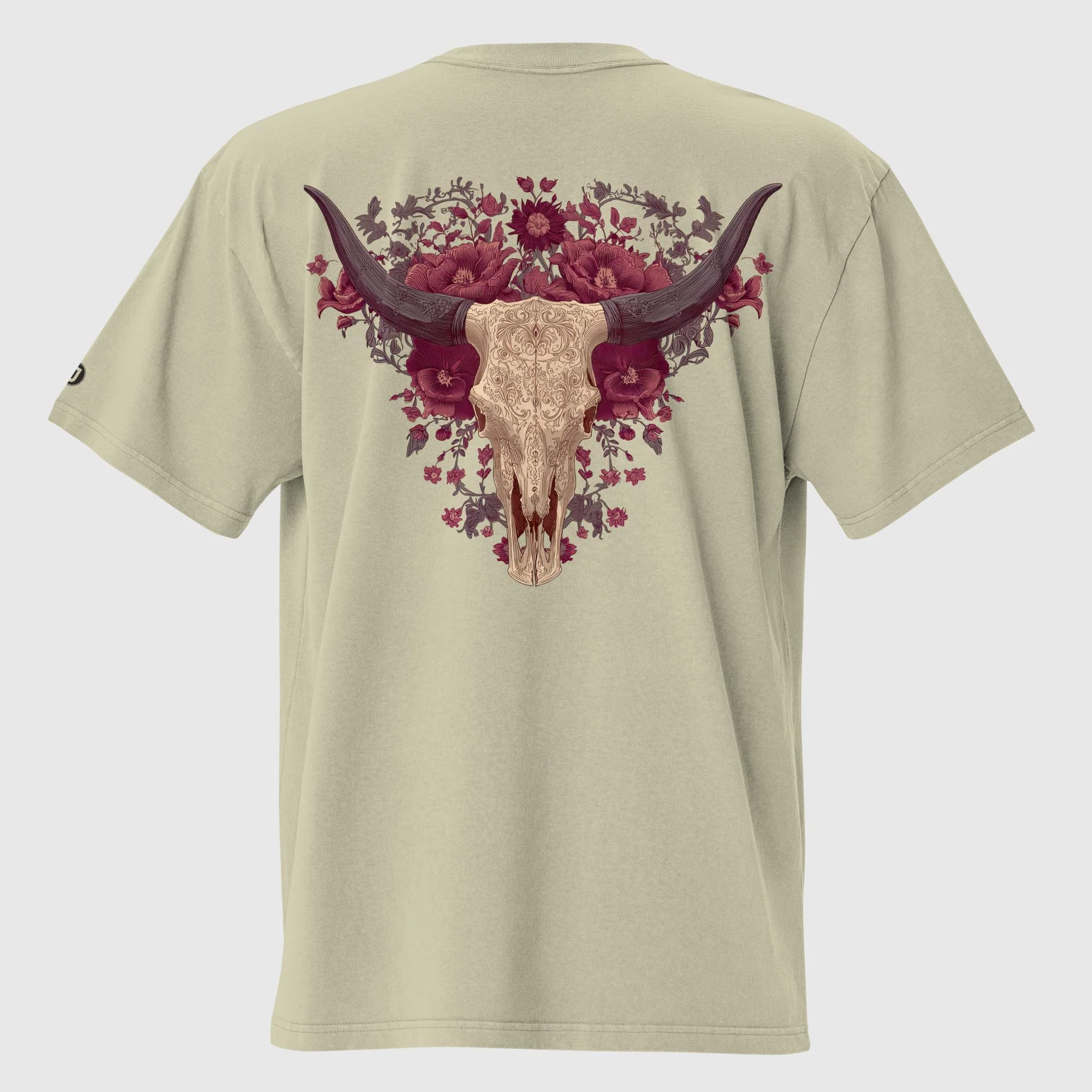 Ornate Outlaw Men's Oversized Faded T-Shirt (back print)  | AS Colour - Image 7