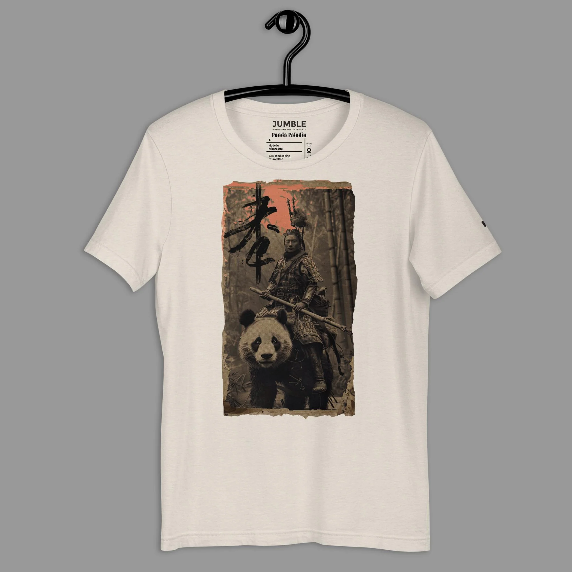 Panda Paladin Modern Regular Fit T-Shirt | Bella+Canvas - Image 5