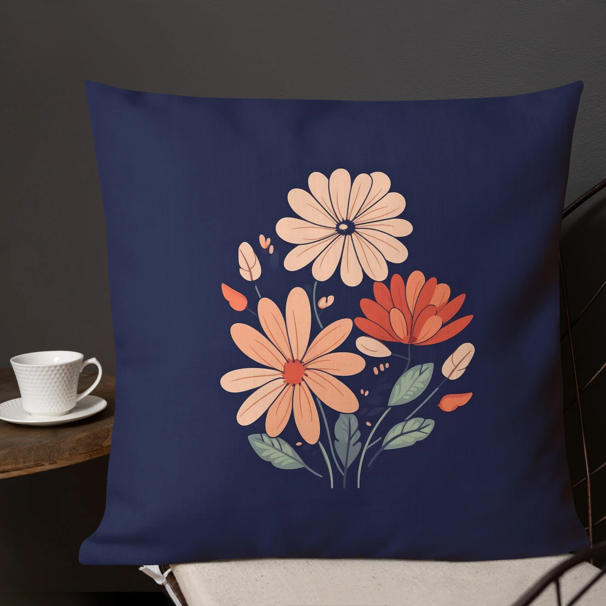 Floral Majesty Large Premium Pillow - Image 4