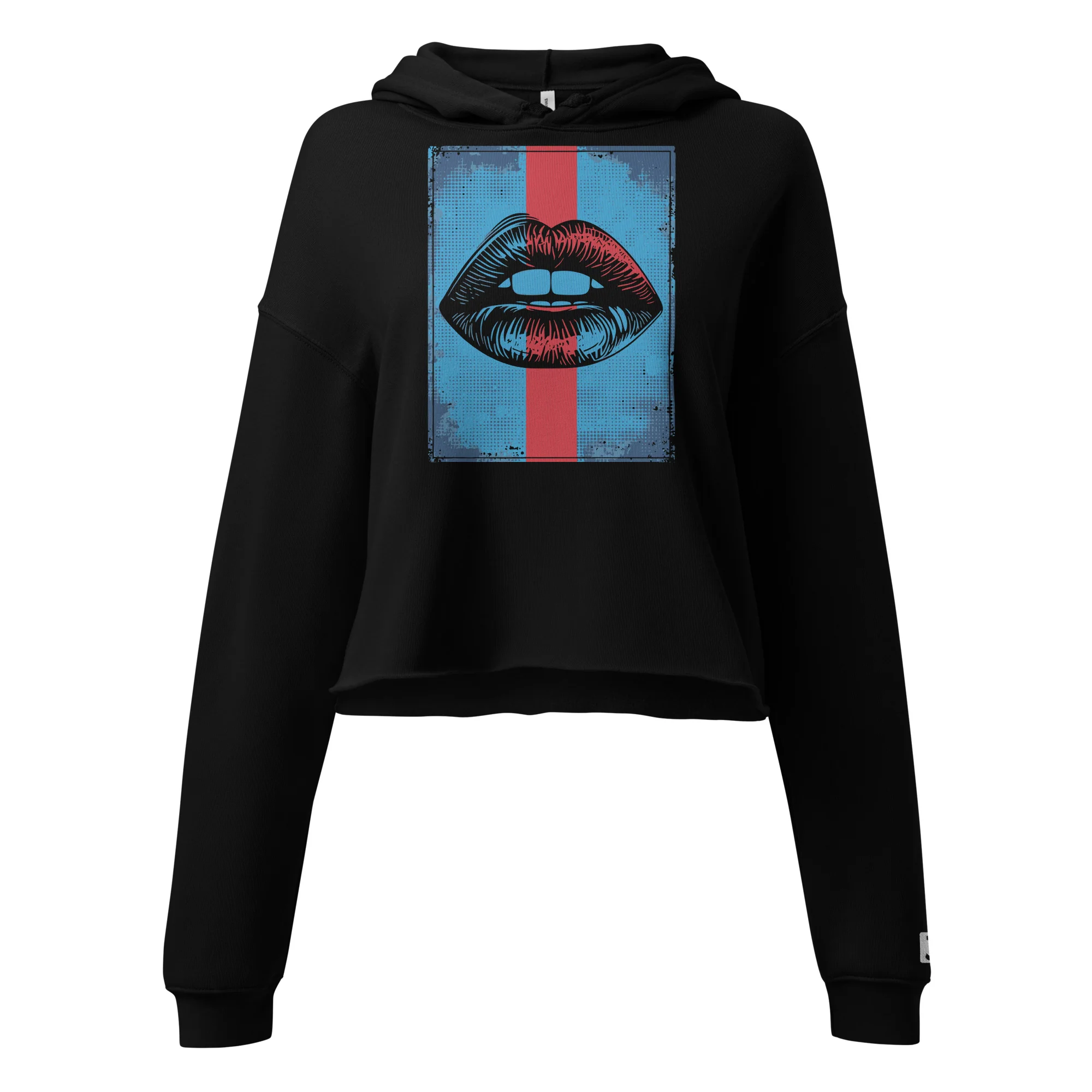 Pucker Up Women’S Cropped Hoodie  | Bella + Canvas  | AS Colour