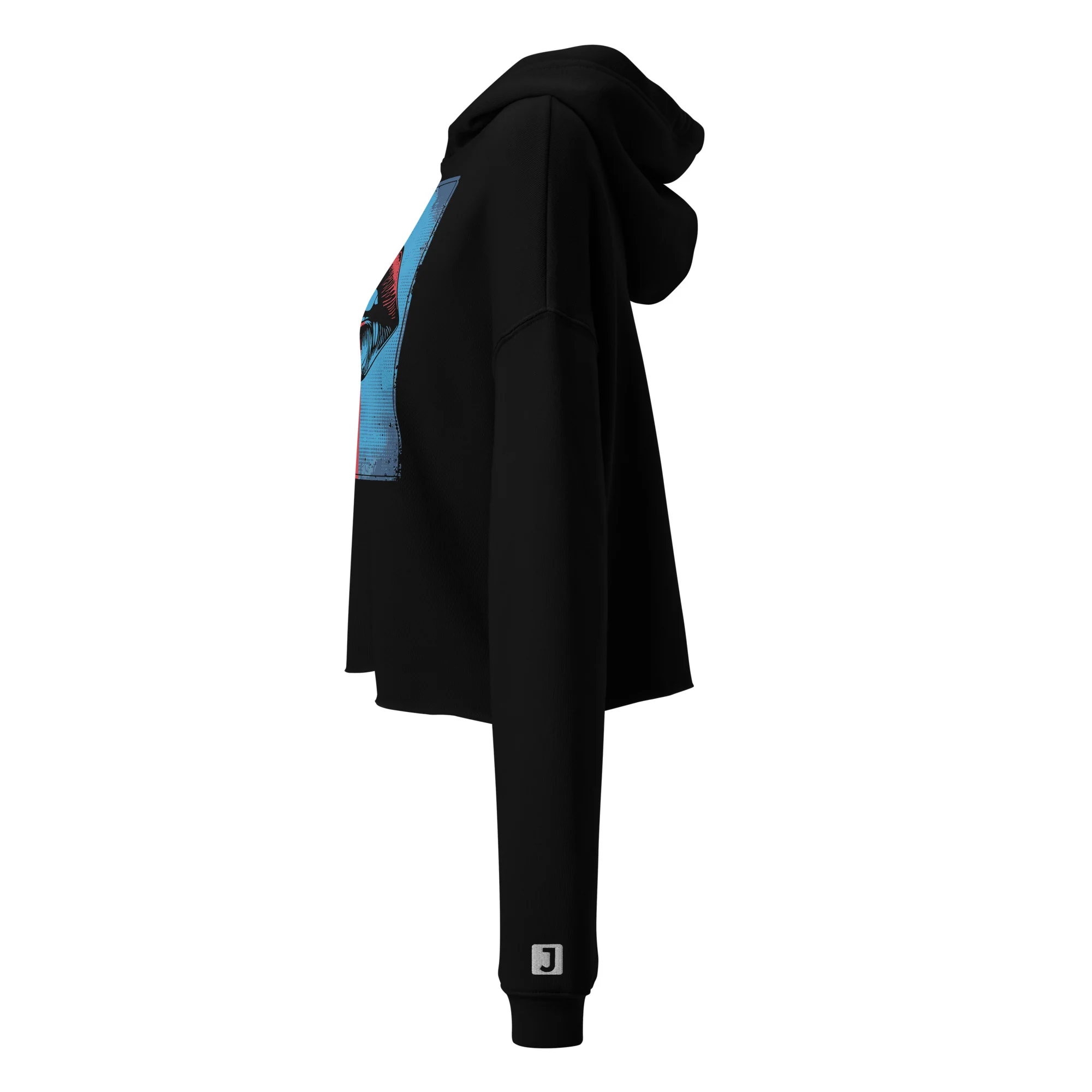 Pucker Up Women’S Cropped Hoodie  | Bella + Canvas  | AS Colour - Image 4