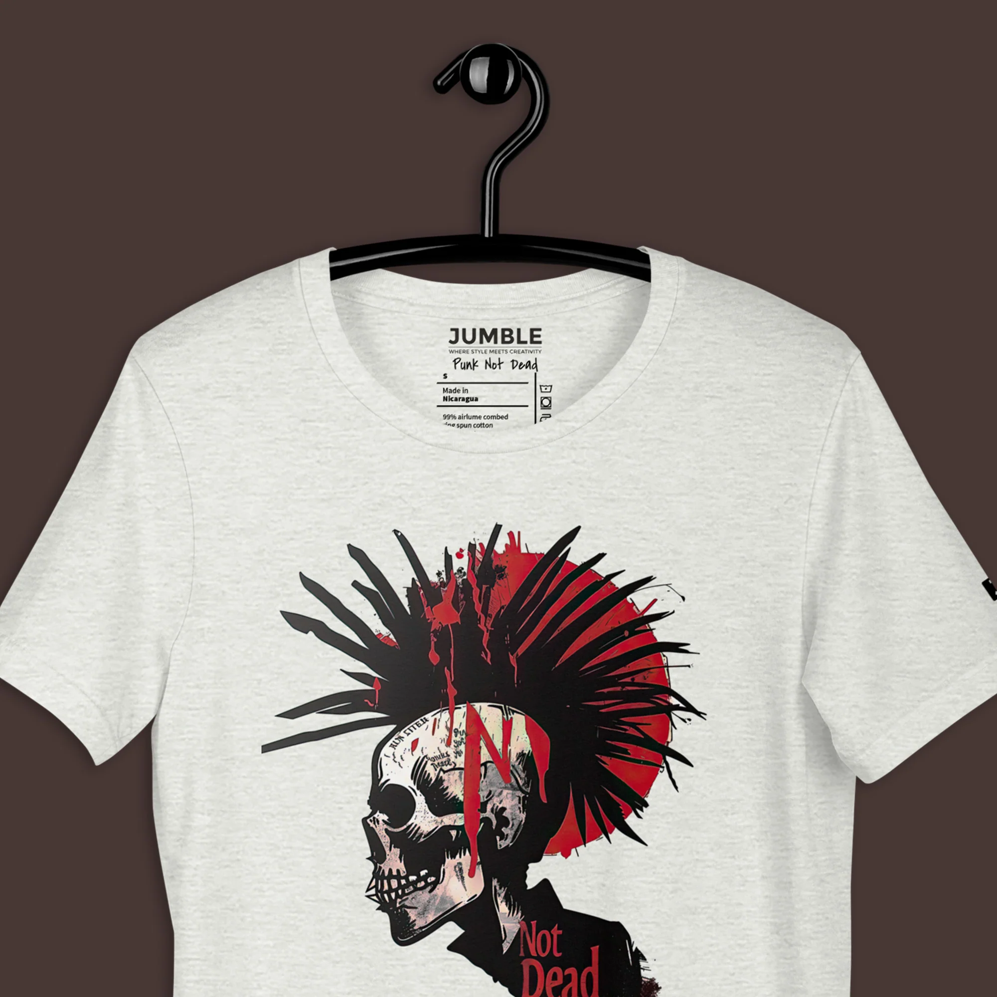 Punk Not Dead Modern Regular Fit T-Shirt | Bella+Canvas - Image 12