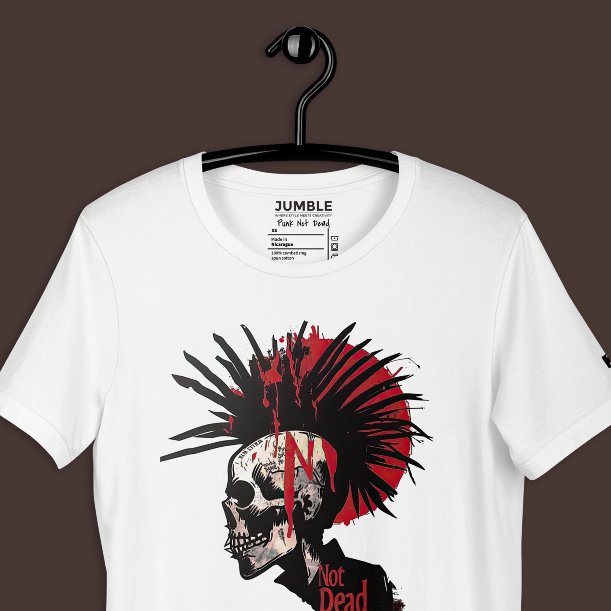 Punk Not Dead Modern Regular Fit T-Shirt | Bella+Canvas - Image 5