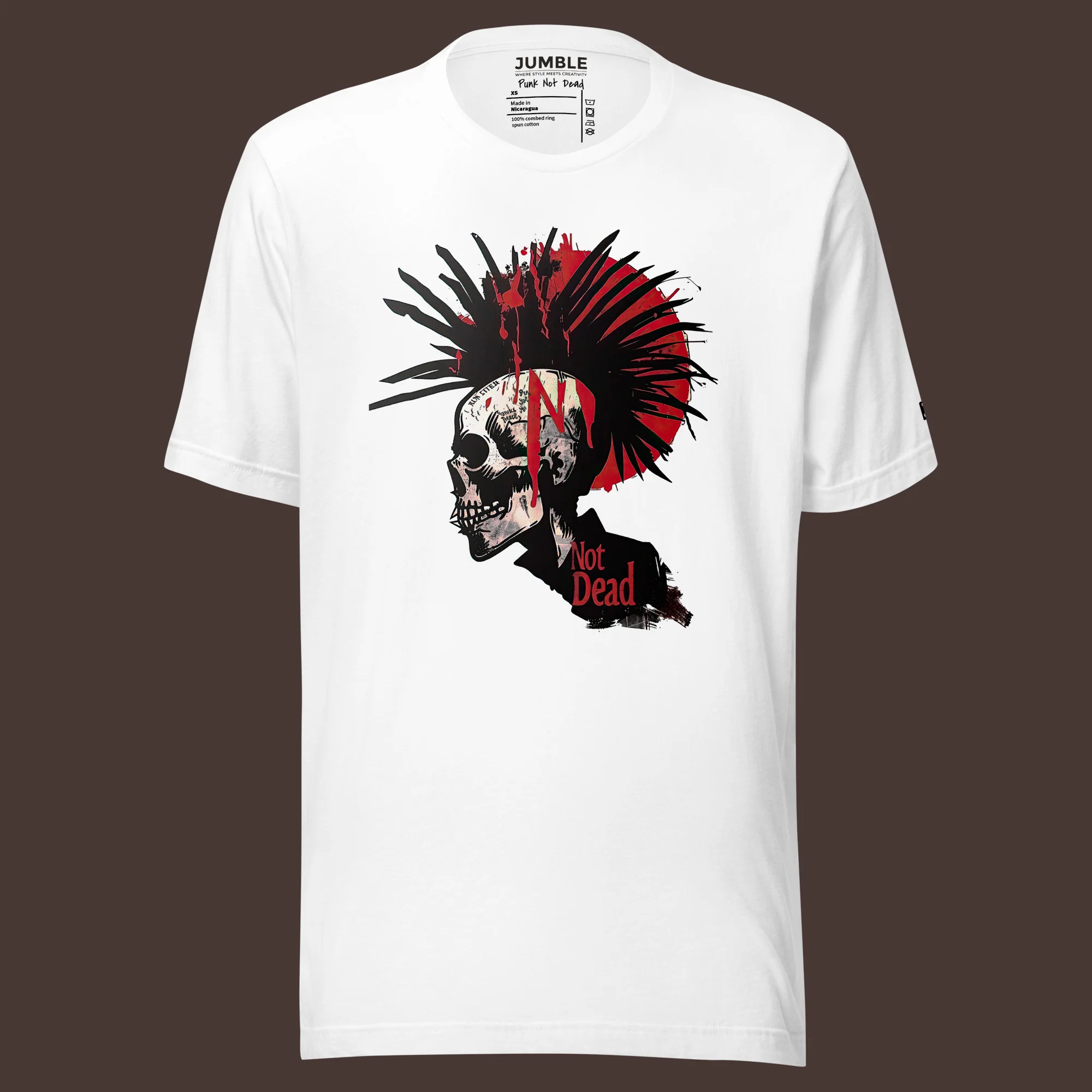 Punk Not Dead Modern Regular Fit T-Shirt | Bella+Canvas - Image 7