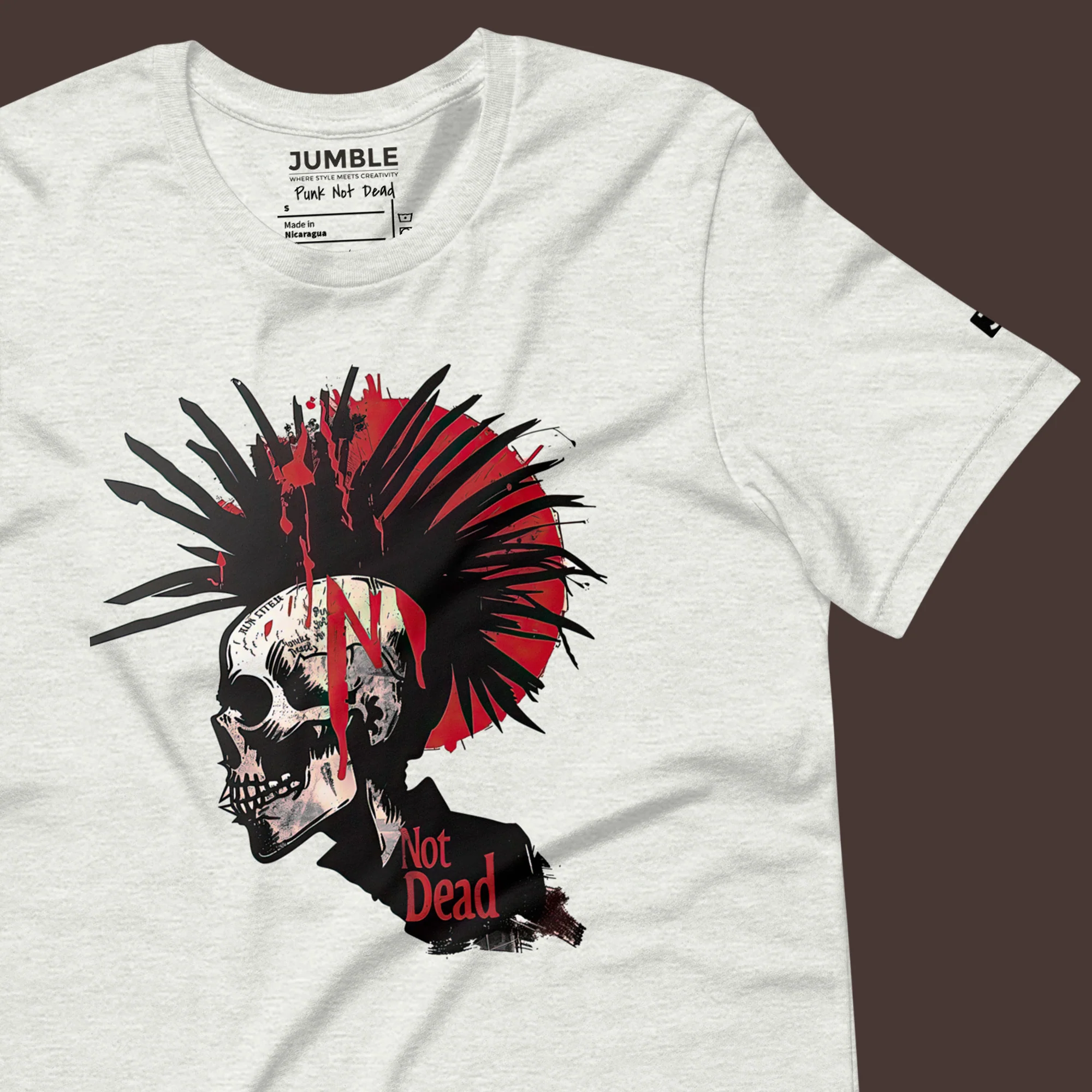 Punk Not Dead Modern Regular Fit T-Shirt | Bella+Canvas - Image 9