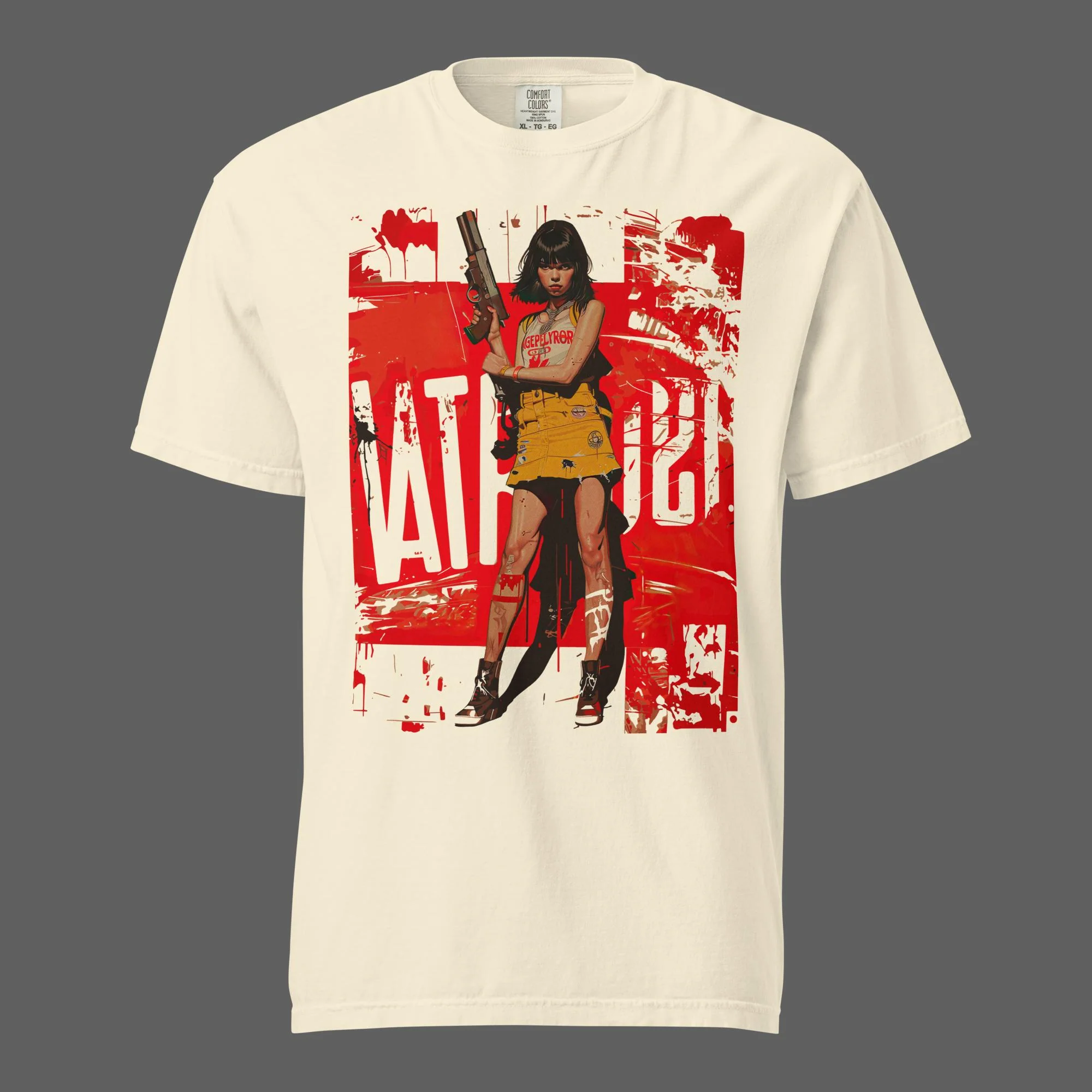 Riot Queen heavyweight T-Shirt | Comfort Colors - Image 3