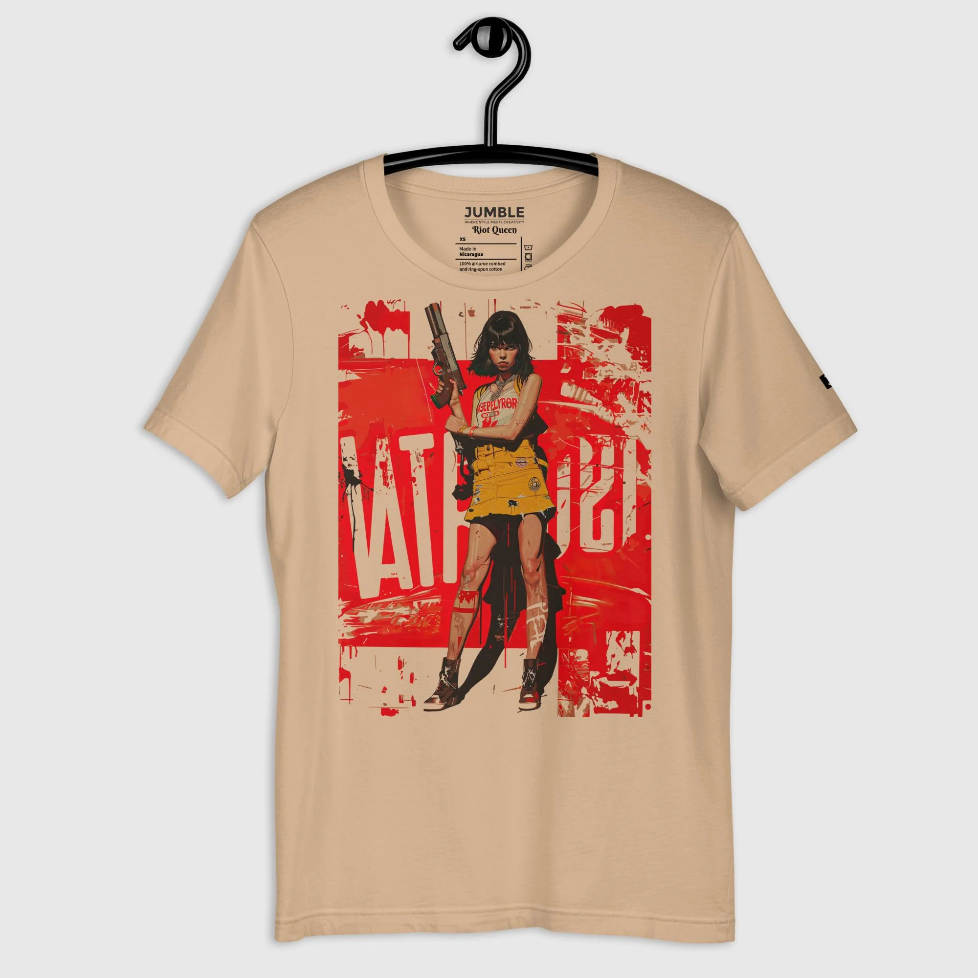 Riot Queen Modern Regular Fit T-Shirt | Bella+Canvas