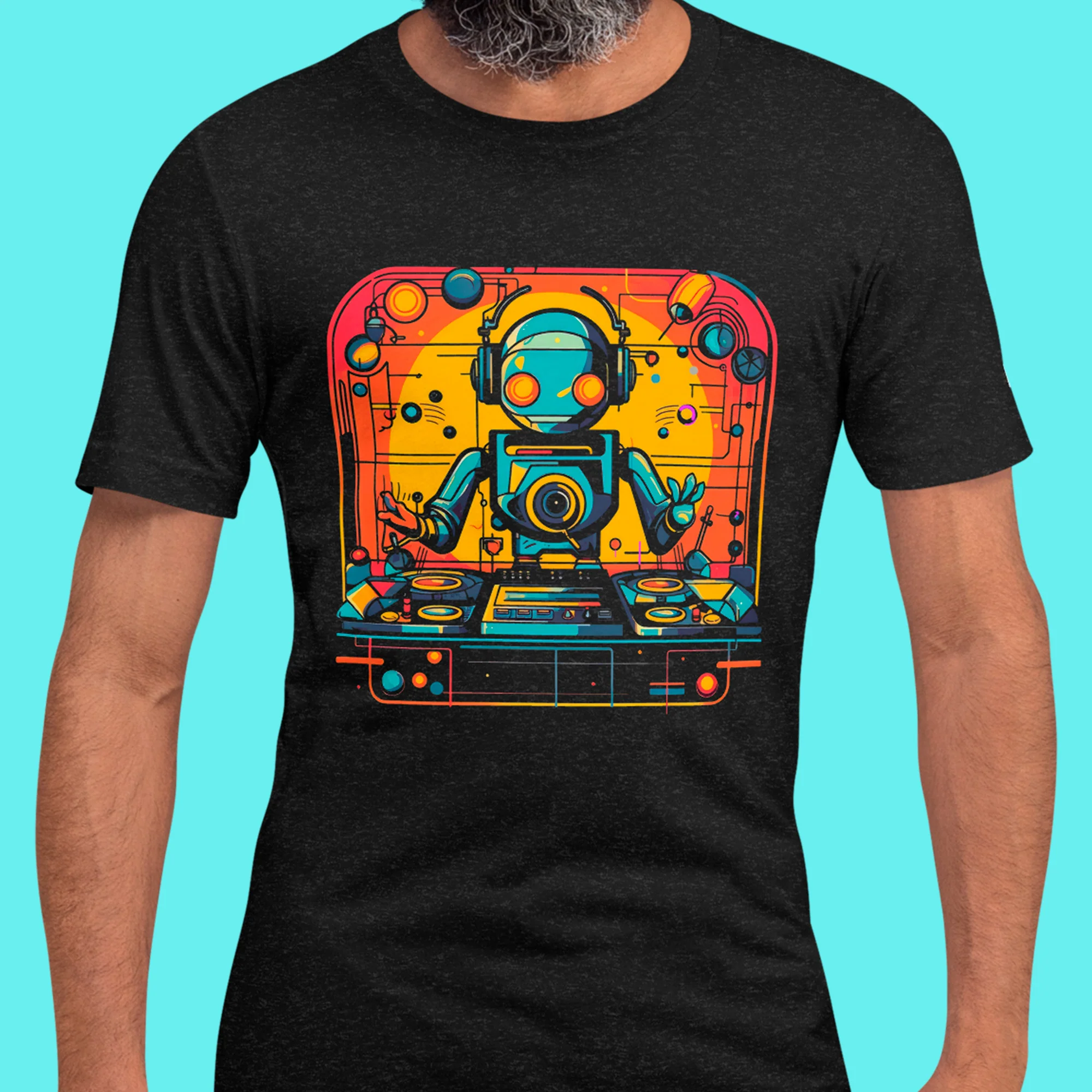 RoboGroove Modern Regular Fit T-Shirt | Bella+Canvas - Image 2