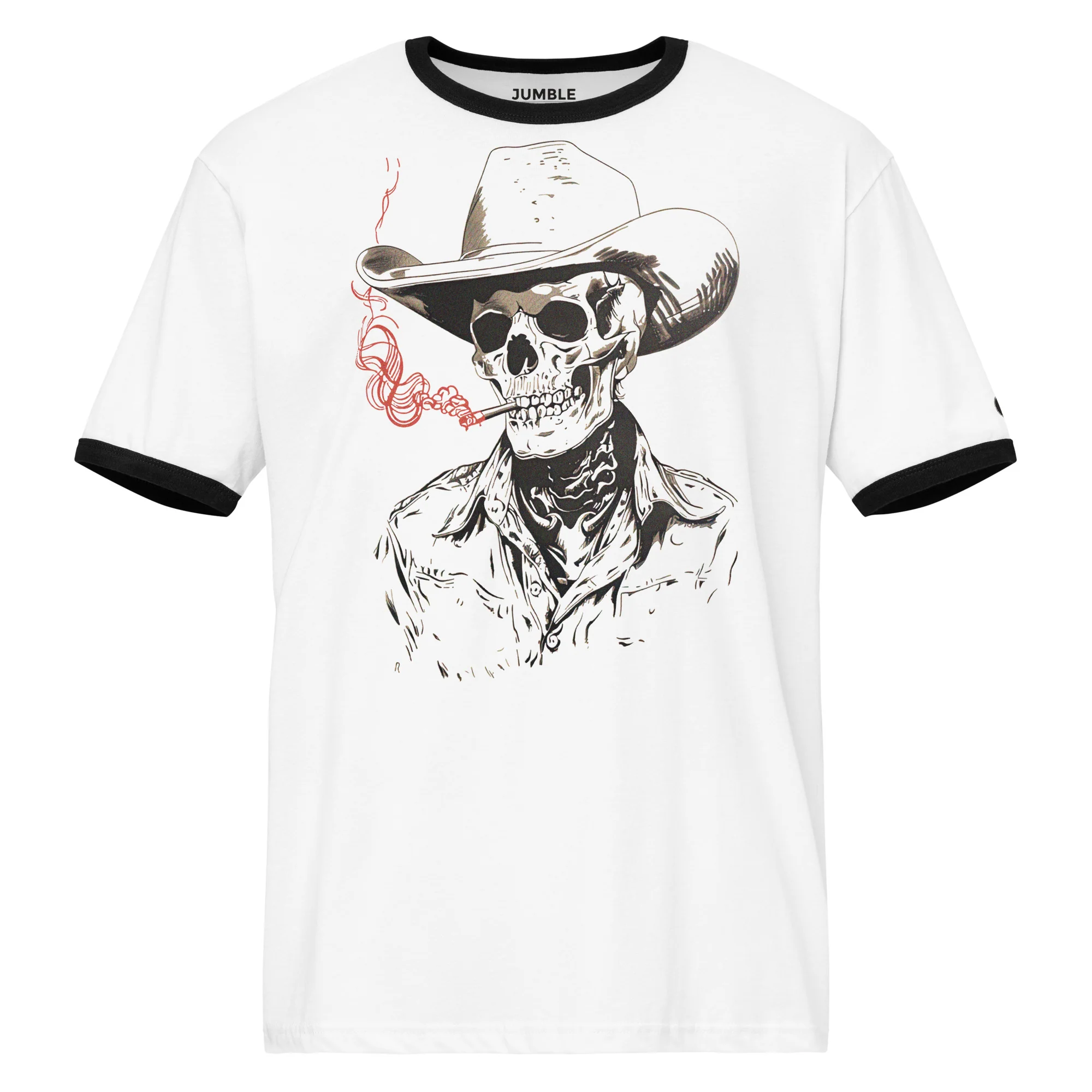 Rodeo Reaper Retro Ringer T-Shirt  | Next Level - Image 5