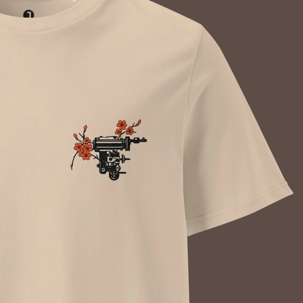 Ronin Ink Embroidered Premium Organic Cotton Medium Fit T-Shirt | Stanley/Stella - Image 4