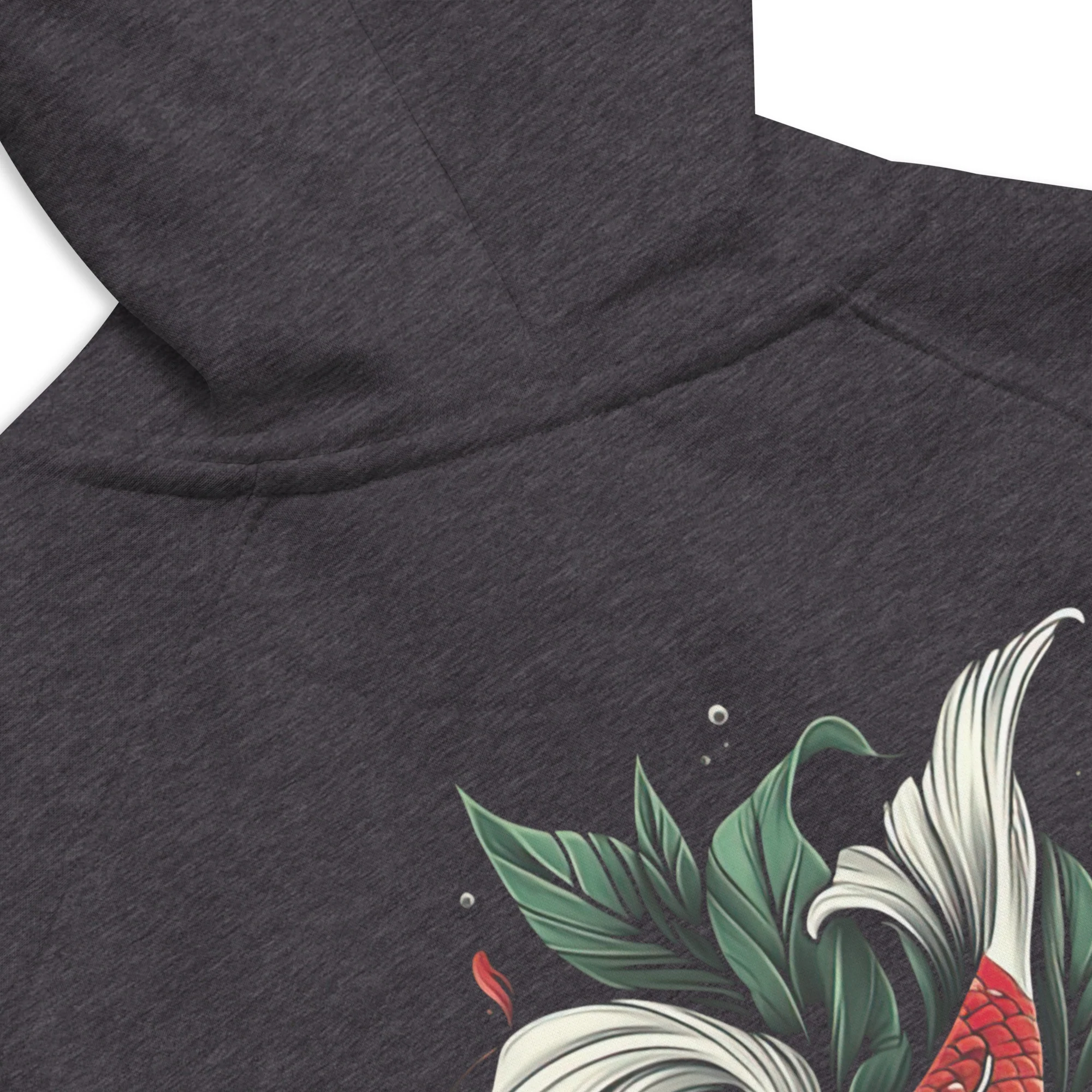 Ryumizu Premium Organic Raglan Hoodie (back print) | SOL'S - Image 9