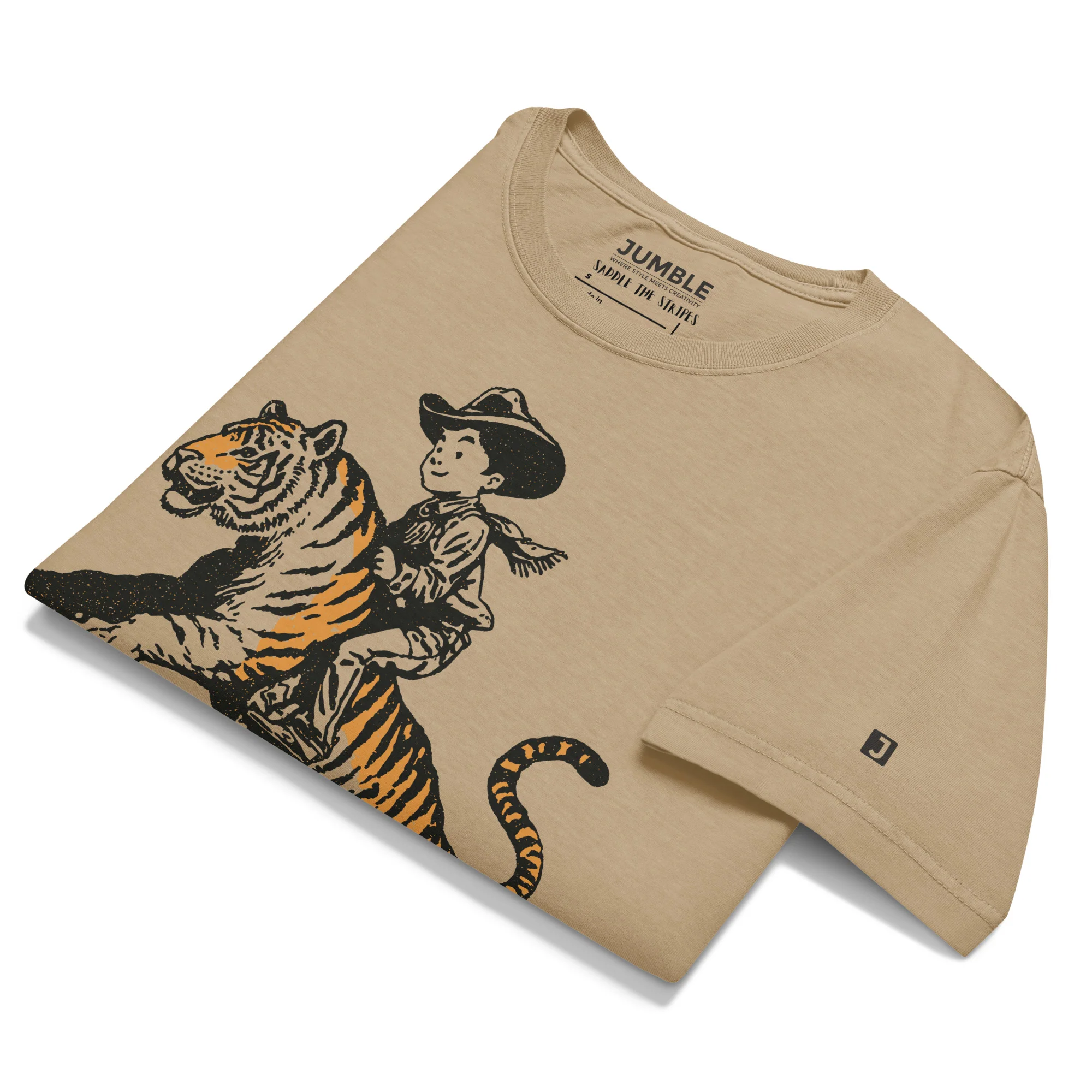 Saddle the Stripes Garment-Dyed Oversized T-Shirt | Bella+Canvas - Image 3