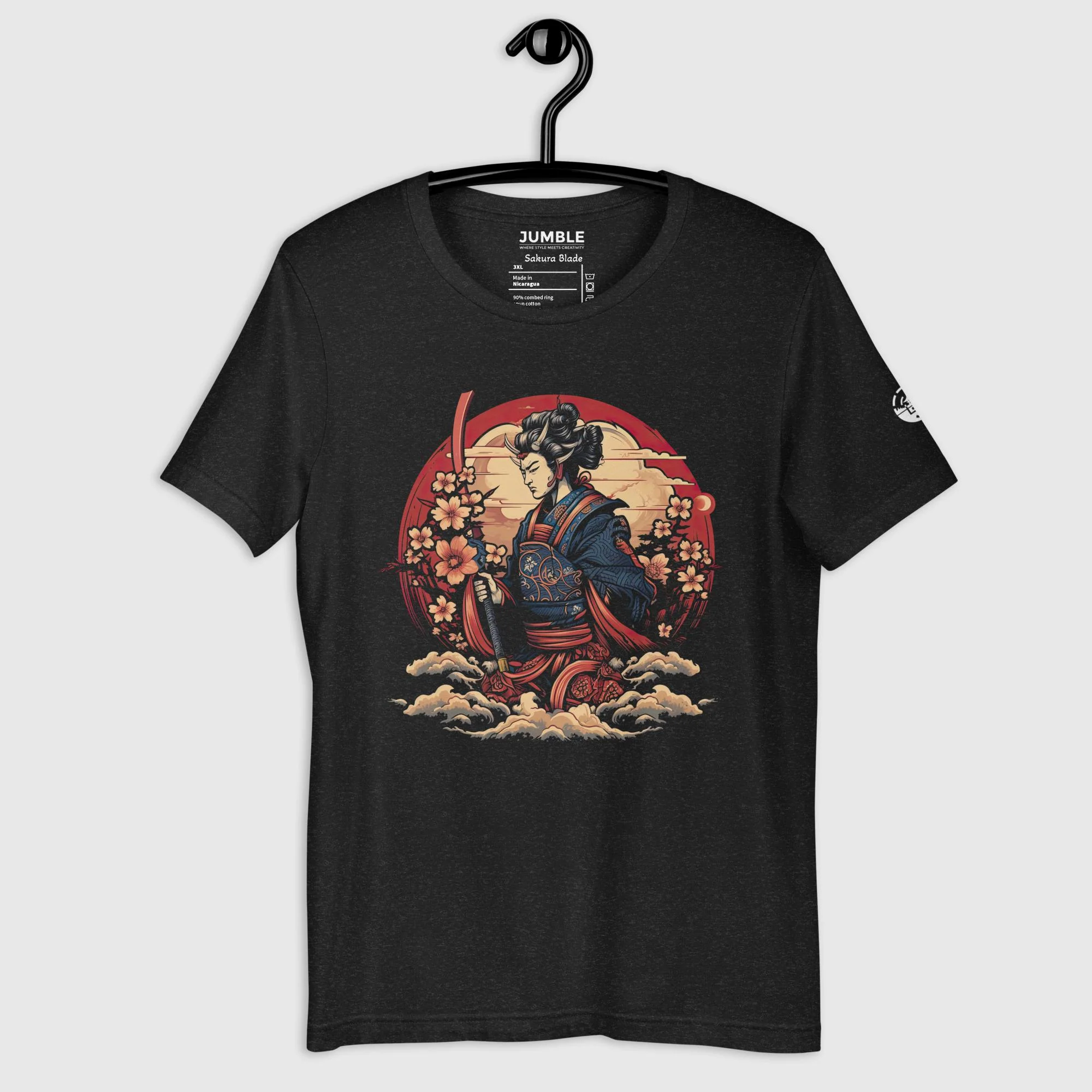 Sakura Blade Modern Regular Fit T-Shirt | Bella+Canvas - Image 3