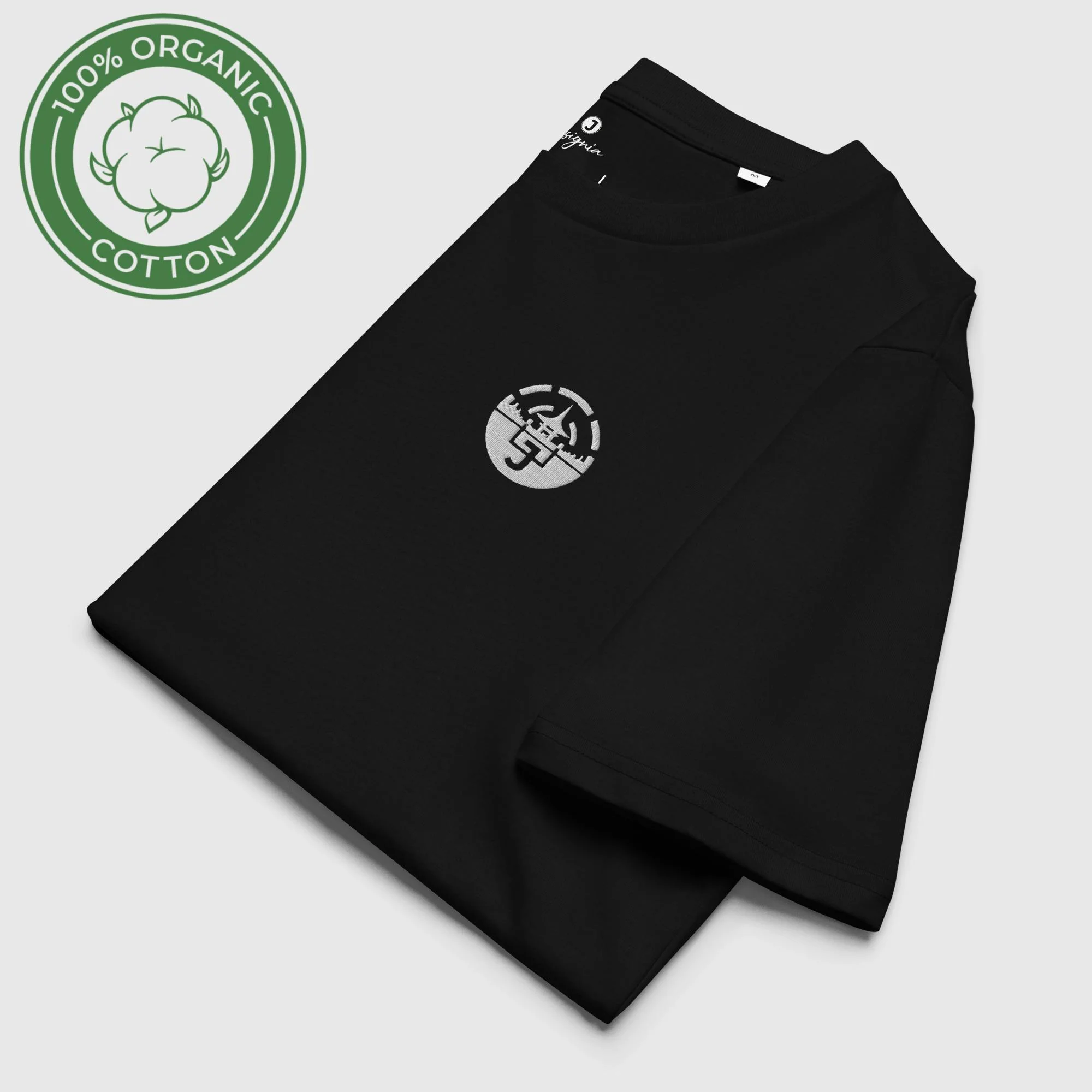 Sakura Midnight Embroidered Premium Organic Cotton Medium Fit T-Shirt | Stanley/Stella - Image 3