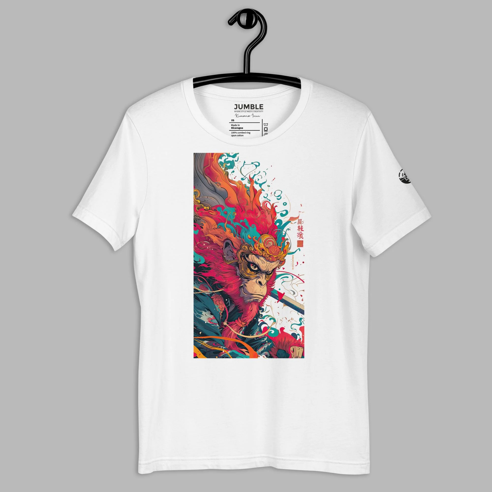 Saru-ō Modern Regular Fit  T-Shirt | Bella+Canvas - Image 13
