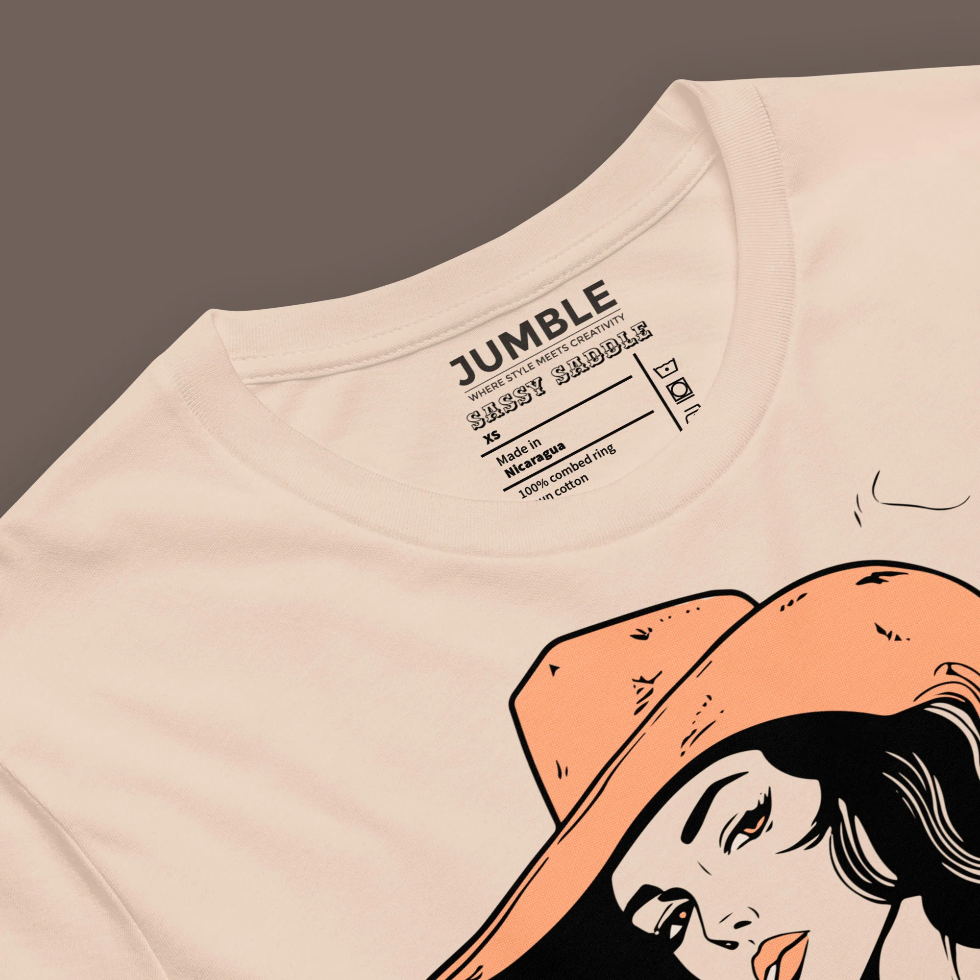Sassy Saddle Modern Regular Fit T-Shirt | Bella+Canvas - Image 3