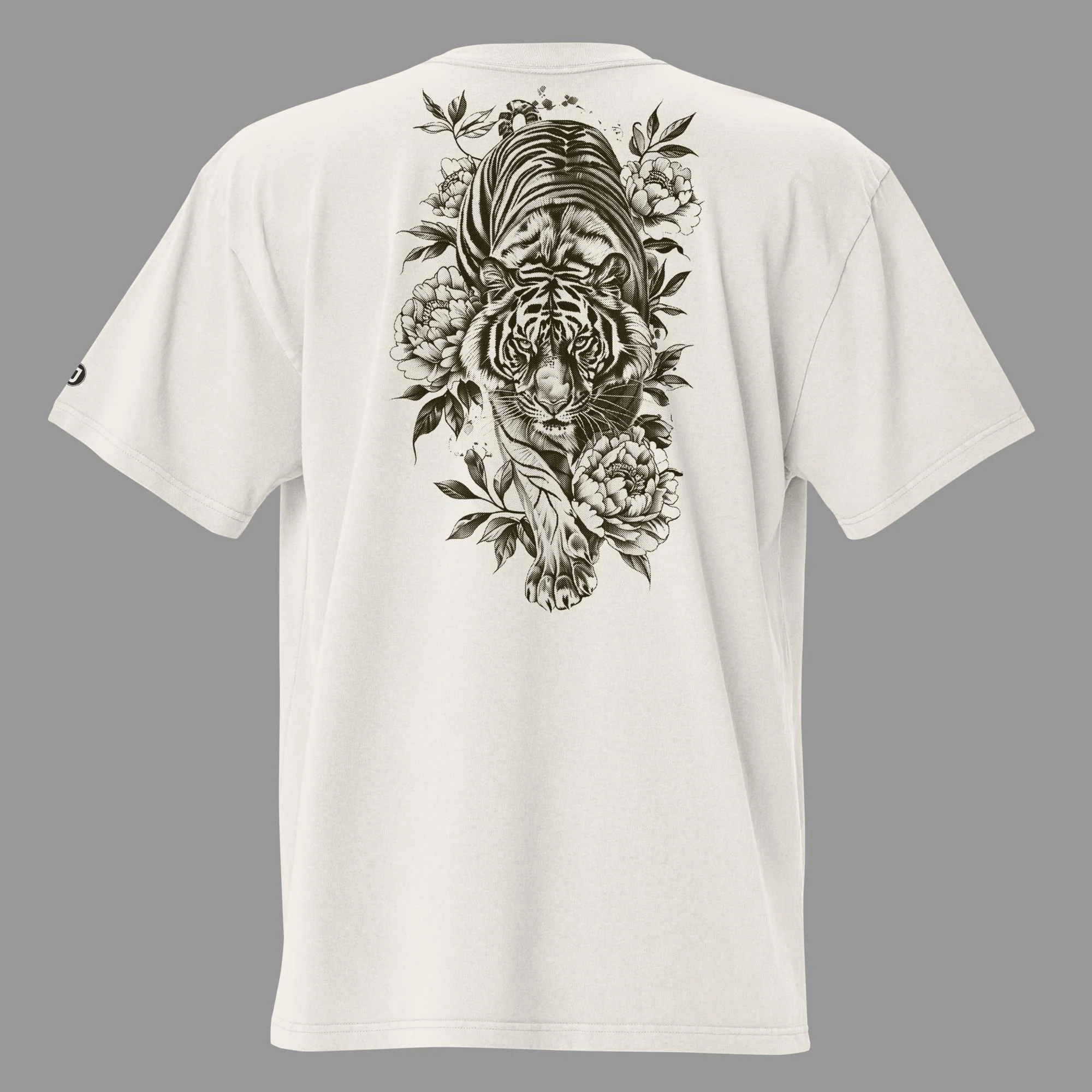 Savage Bloom Men's Oversized Faded T-Shirt (back print) | AS Colour - Image 2