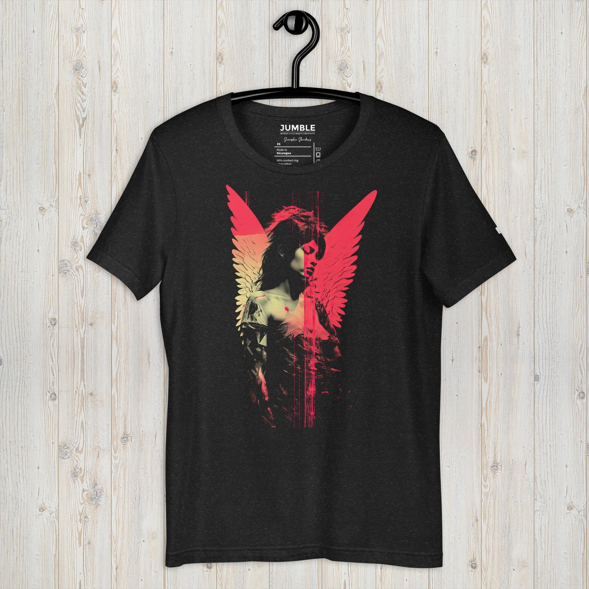 Seraphic Shadows Modern Regular Fit T-Shirt | Bella+Canvas