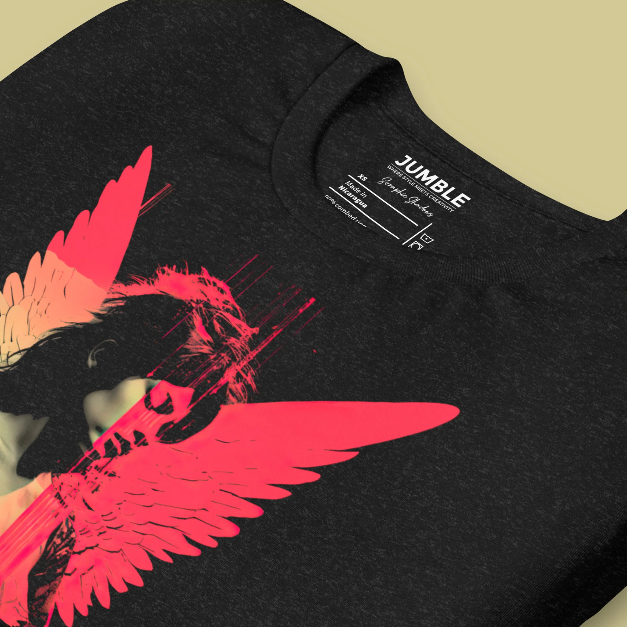 Seraphic Shadows Modern Regular Fit T-Shirt | Bella+Canvas - Image 4